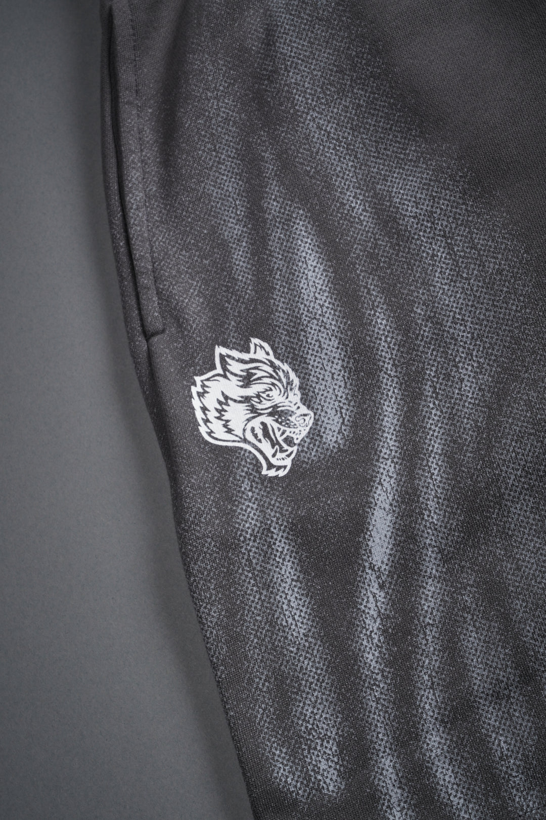 Dark Flame Oversized Post Lounge Sweat Shorts in Slate Gray