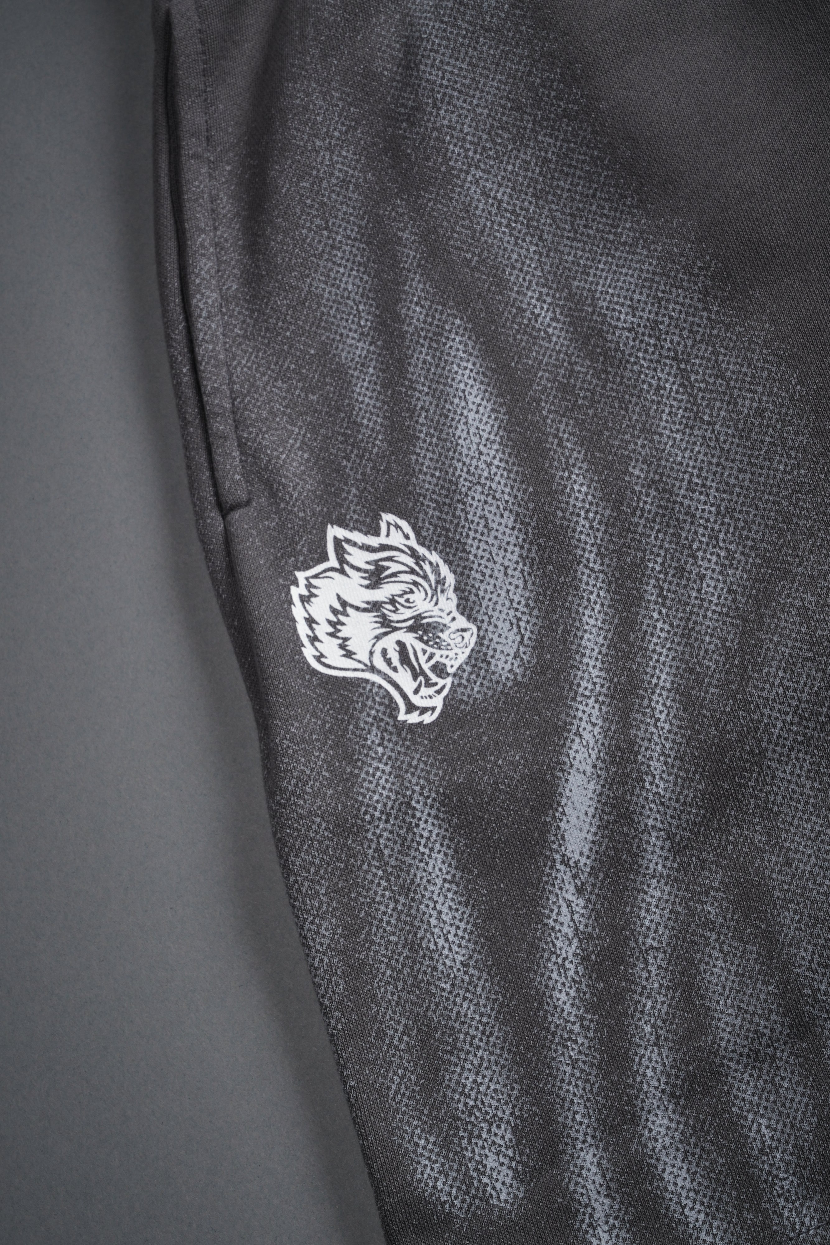 Dark Flame Oversized Post Lounge Sweat Shorts in Slate Gray