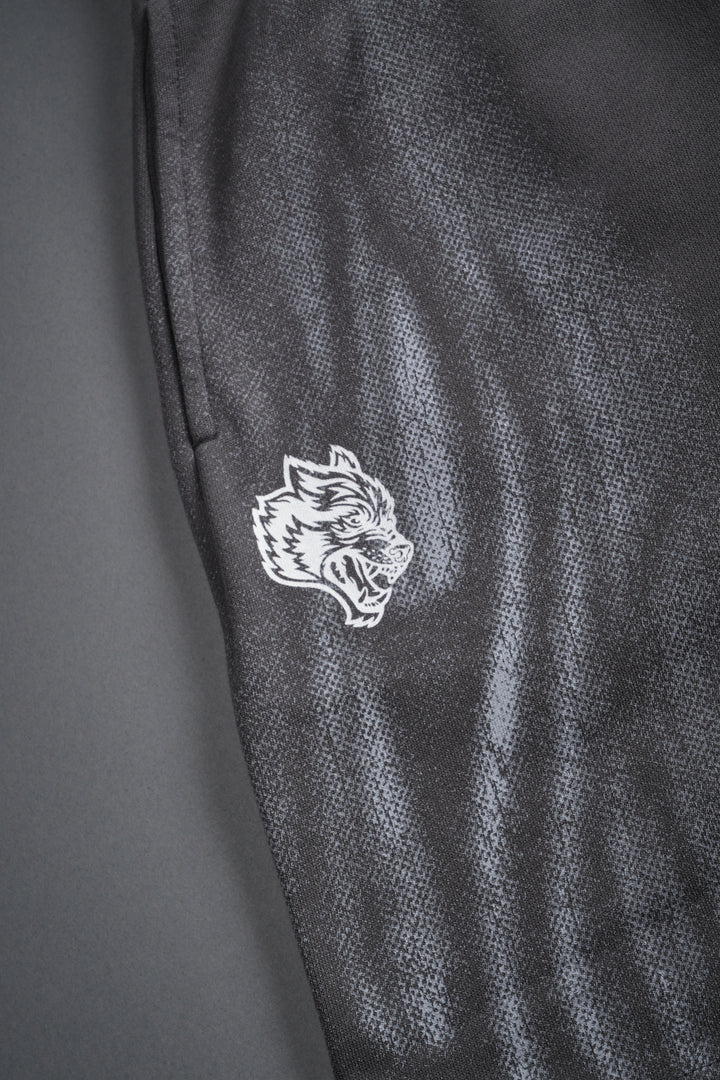 Dark Flame Oversized Post Lounge Sweat Shorts in Slate Gray