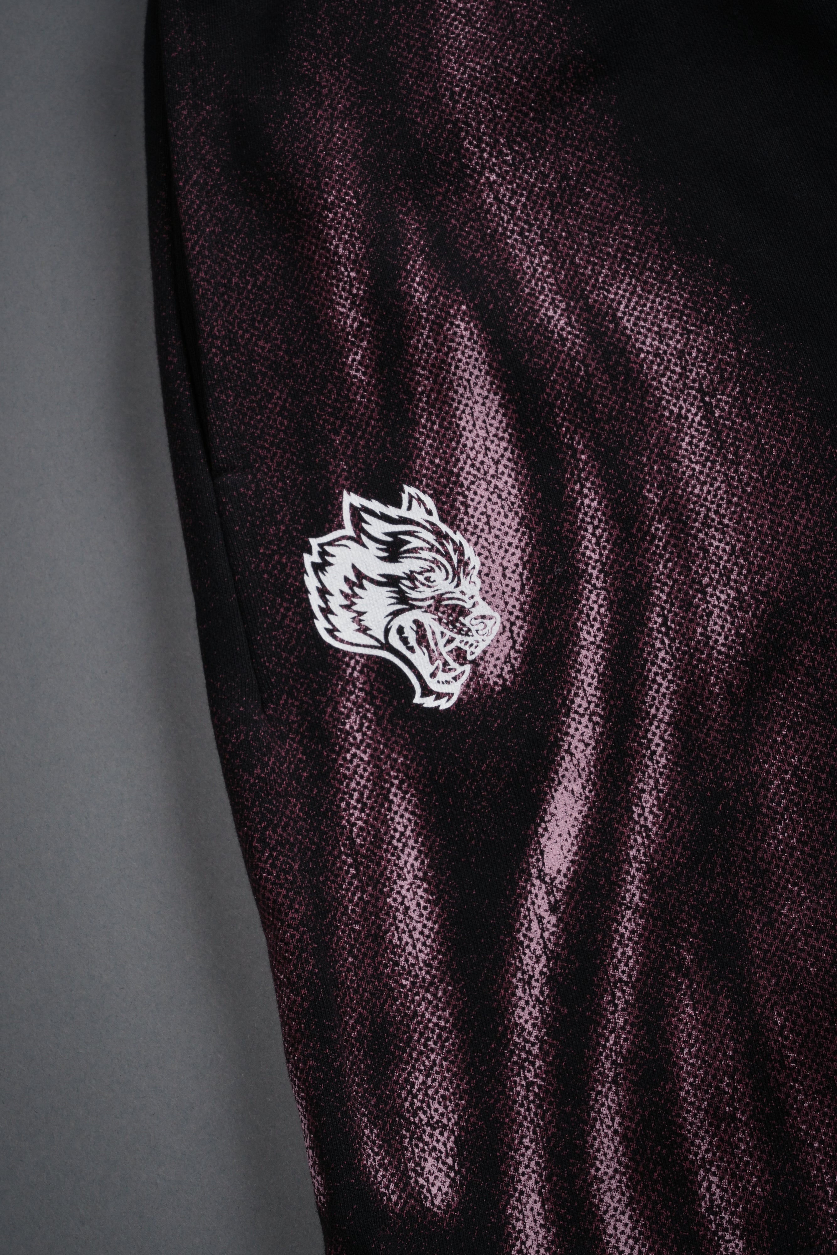 Dark Flame Oversized Post Lounge Sweat Shorts in Black