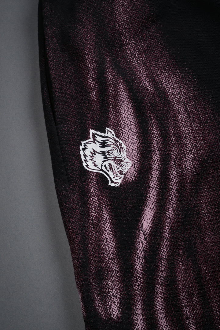 Dark Flame Oversized Post Lounge Sweat Shorts in Black