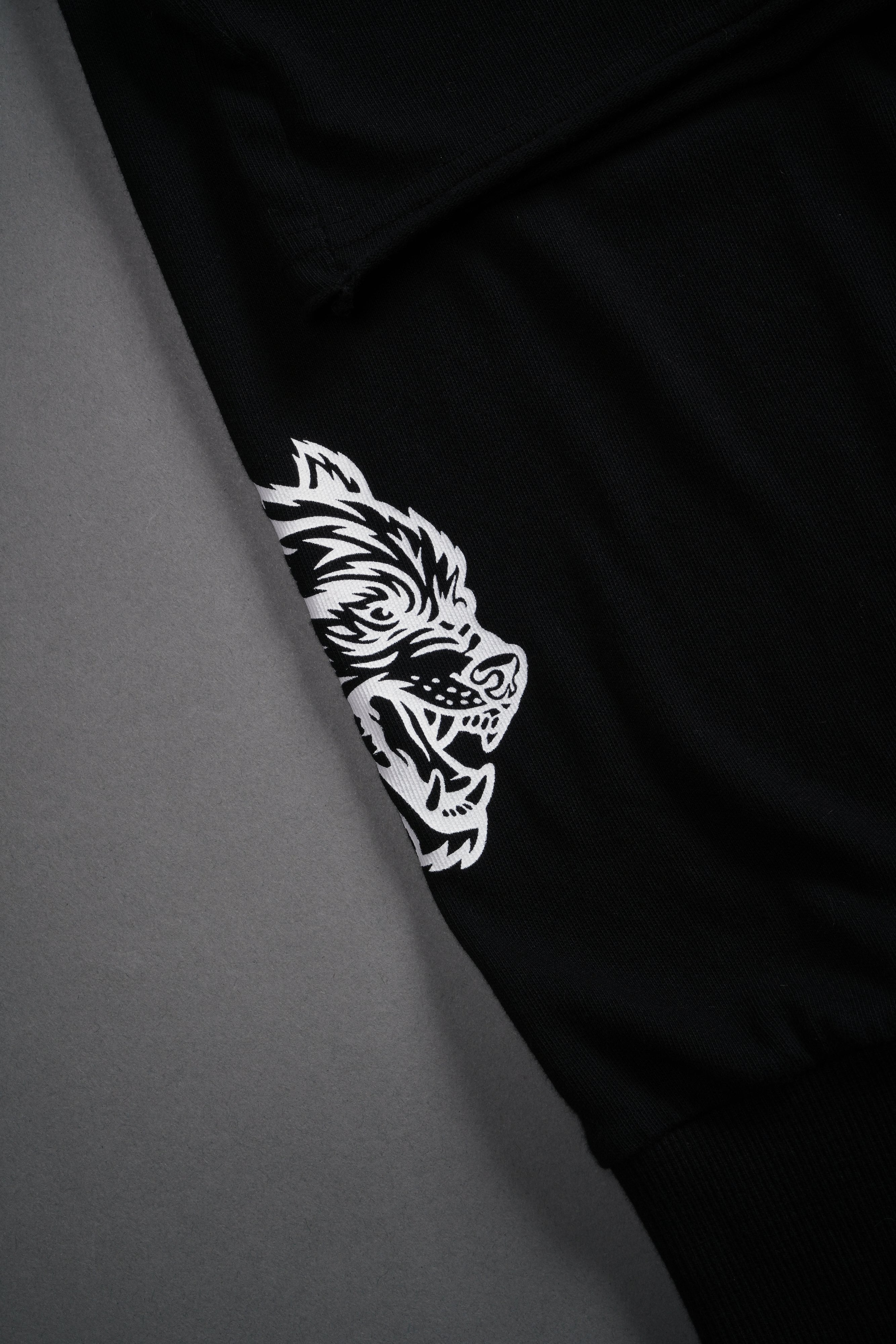 Hesh Blossom "Premium" Oversized Cropped L/S Tee in Black