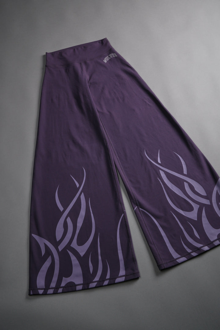 Finite Flame Wide Leg Energy Pants in Phantom Purple