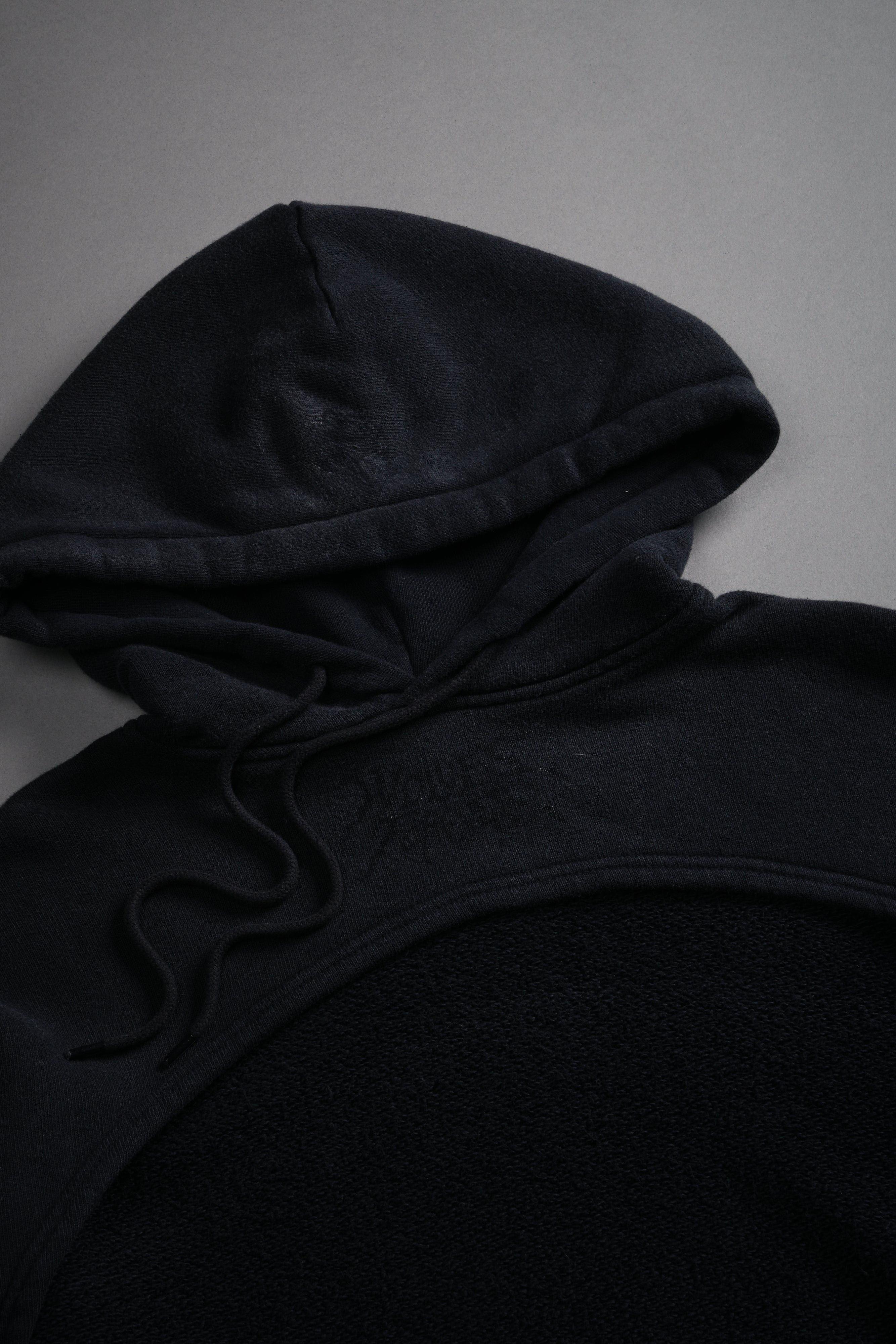 Forged From Iron "Willow" Cropped Hoodie in Black Spine Sun Fade