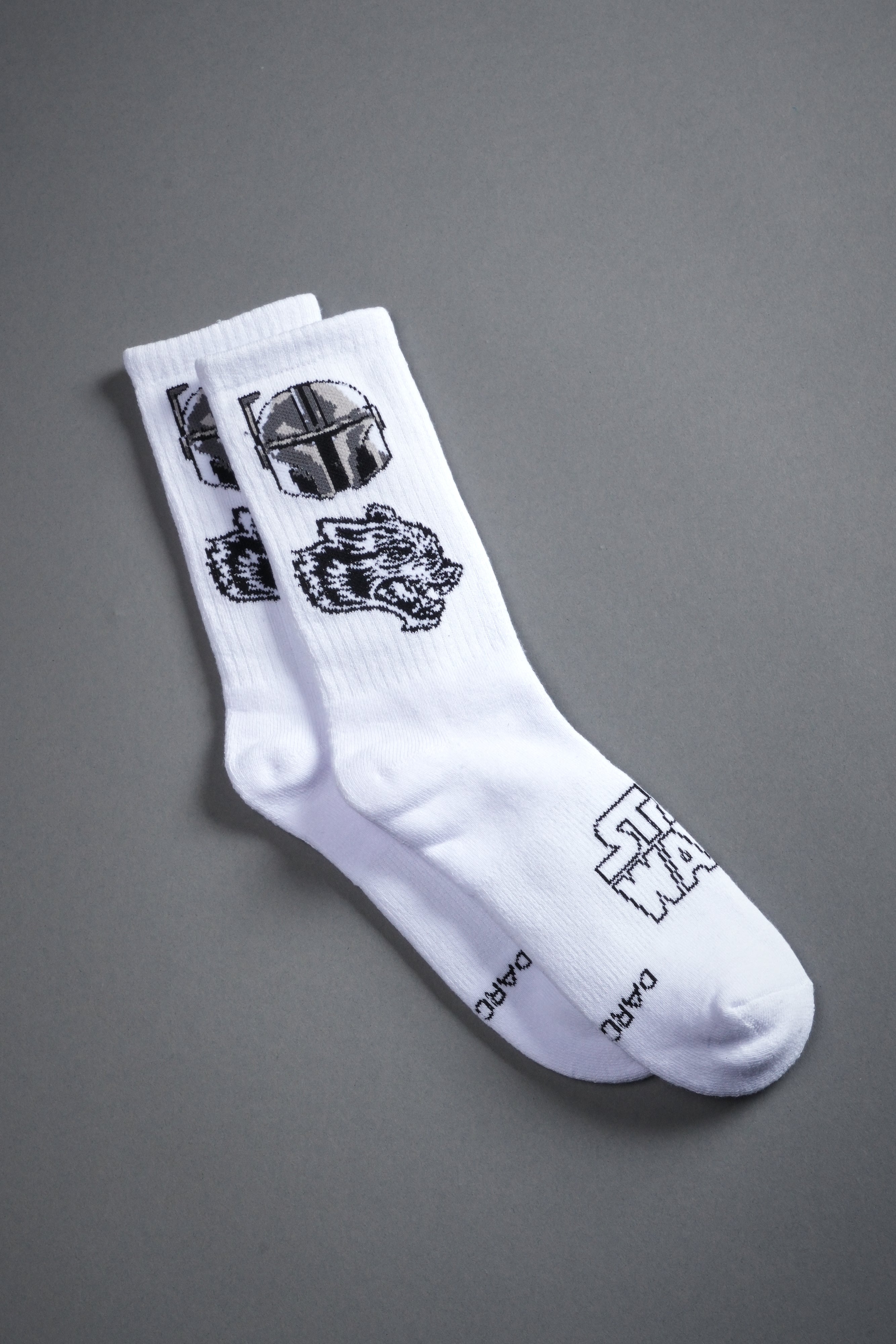Big Wolf Boba Fett Classic Socks in White
