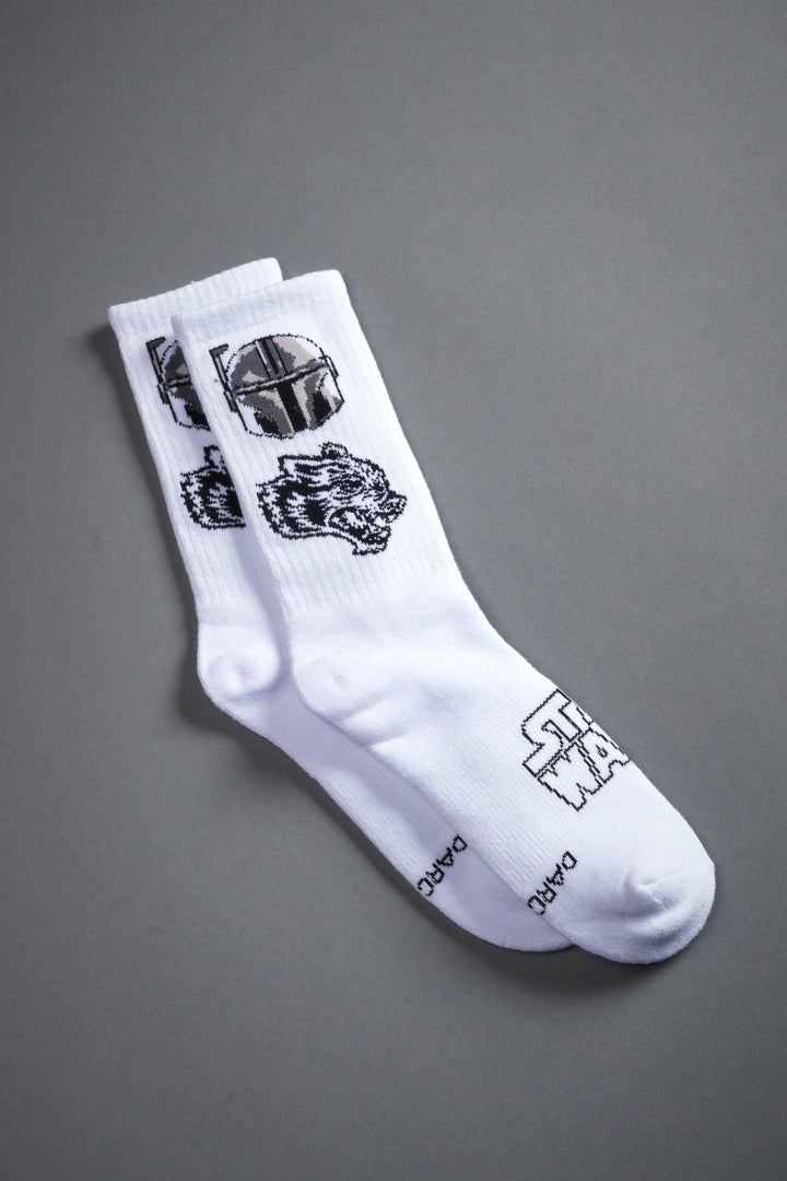 Big Wolf Boba Fett Classic Socks in White