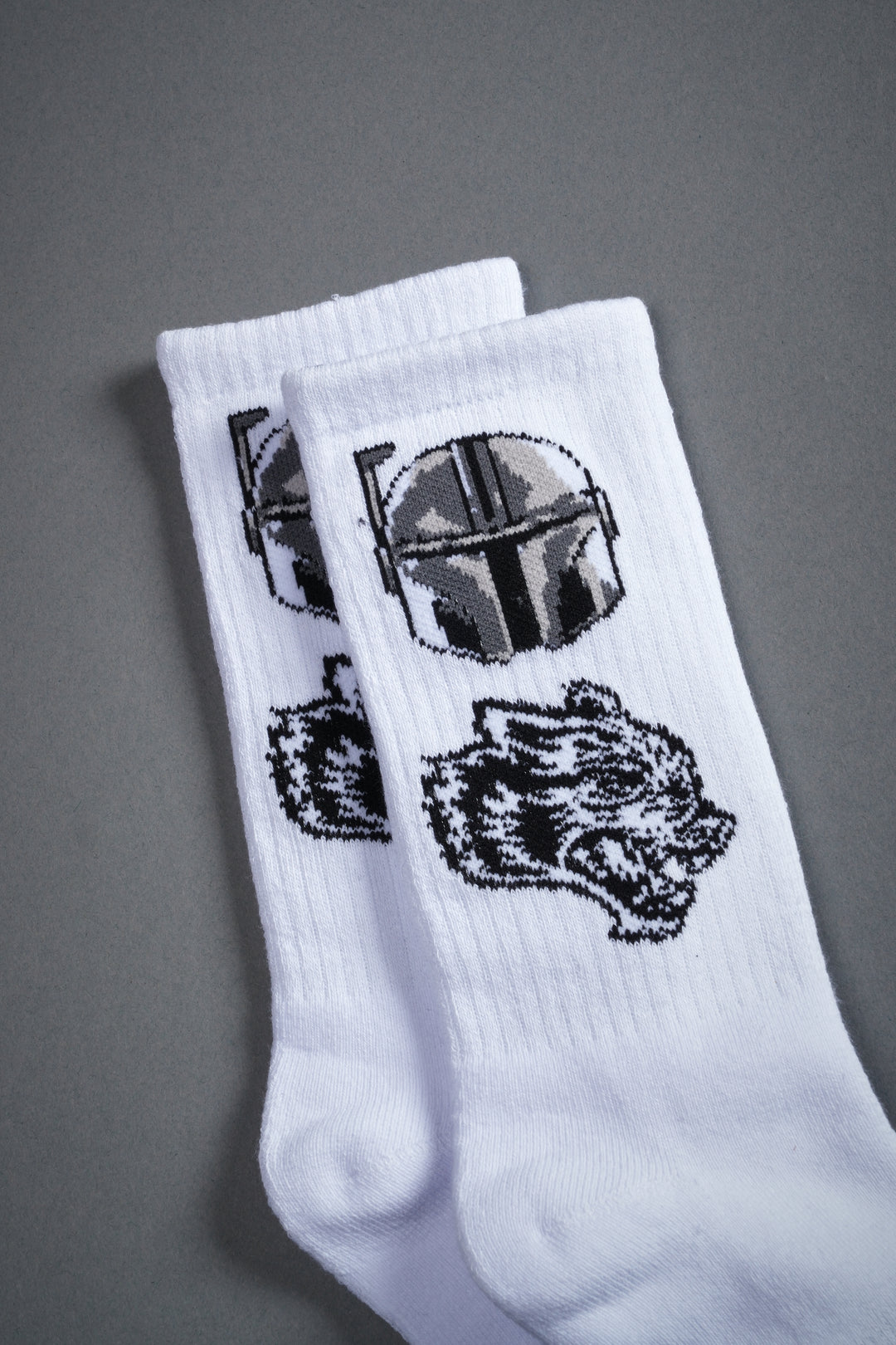 Big Wolf Boba Fett Classic Socks in White