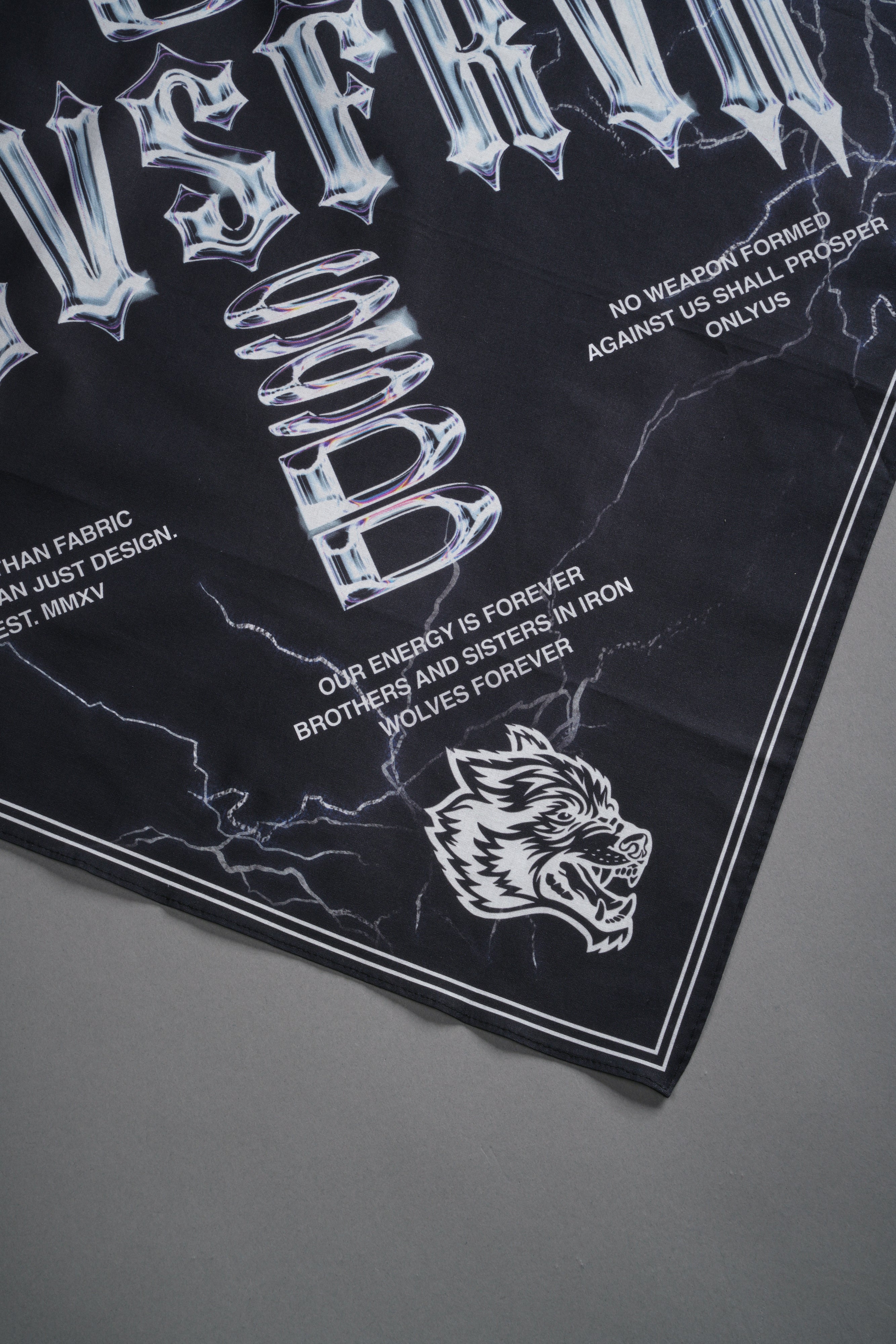 Iron Code Bandana in Black