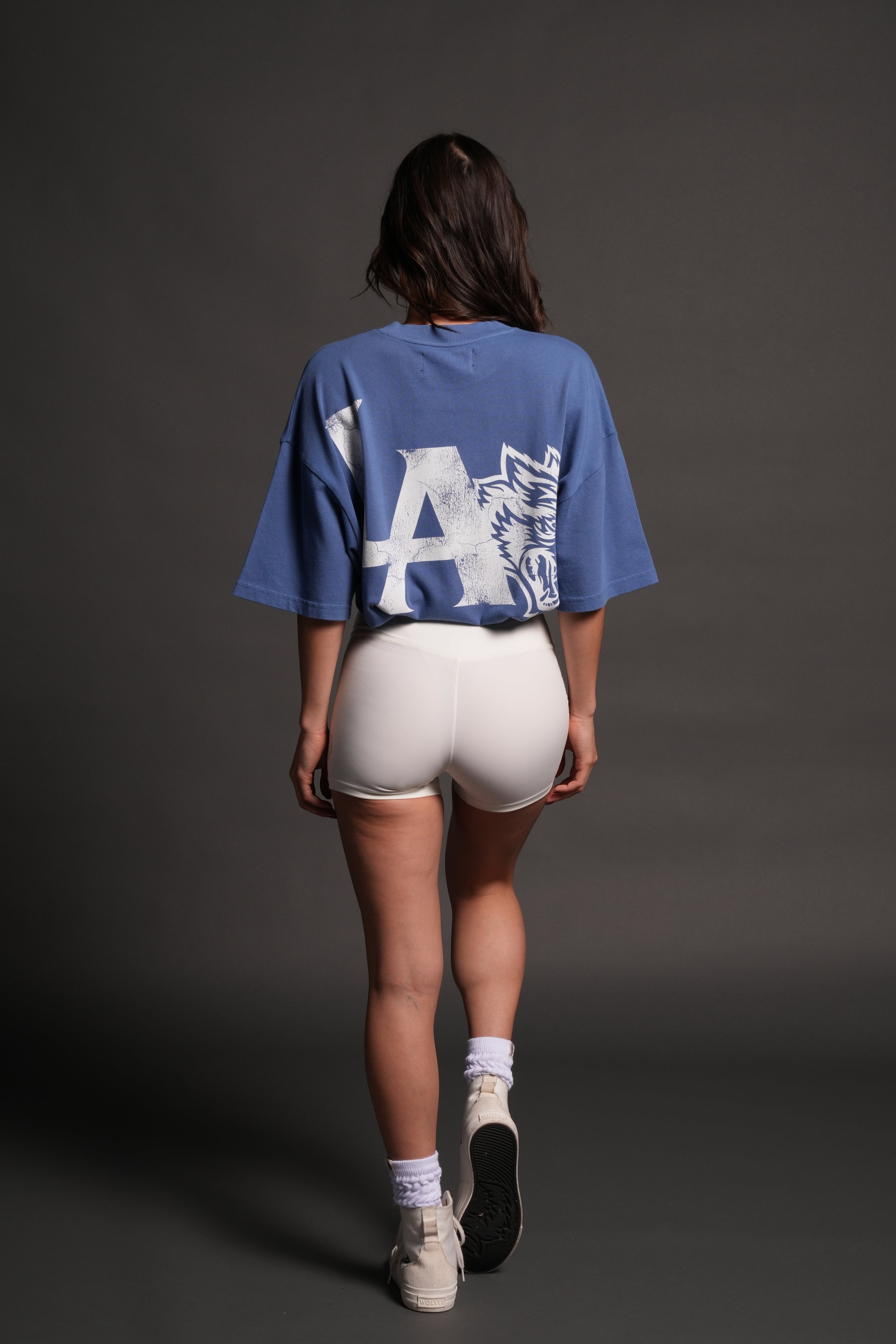 La Wolves V2 Premium Oversized Tee in La Blue