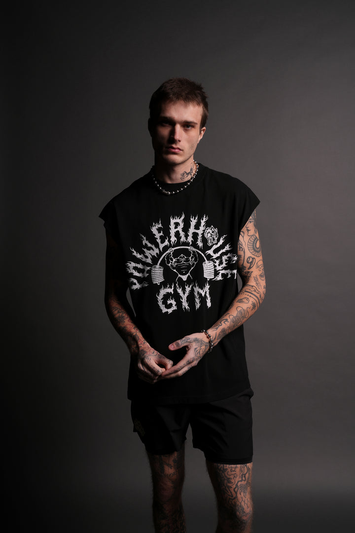 Iron Flame "Premium" Muscle Tee in Black