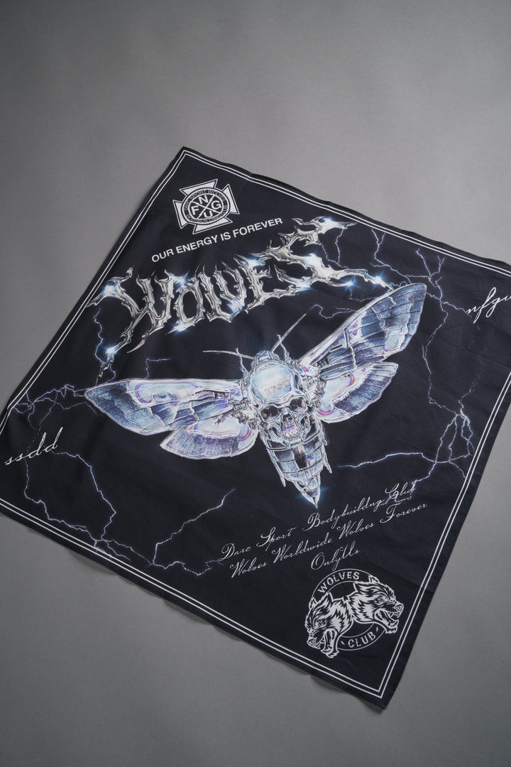 Iron Moth Bandana in Black