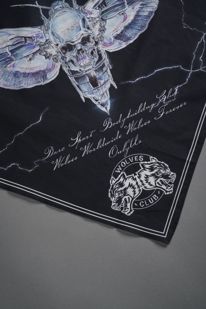 Iron Moth Bandana in Black