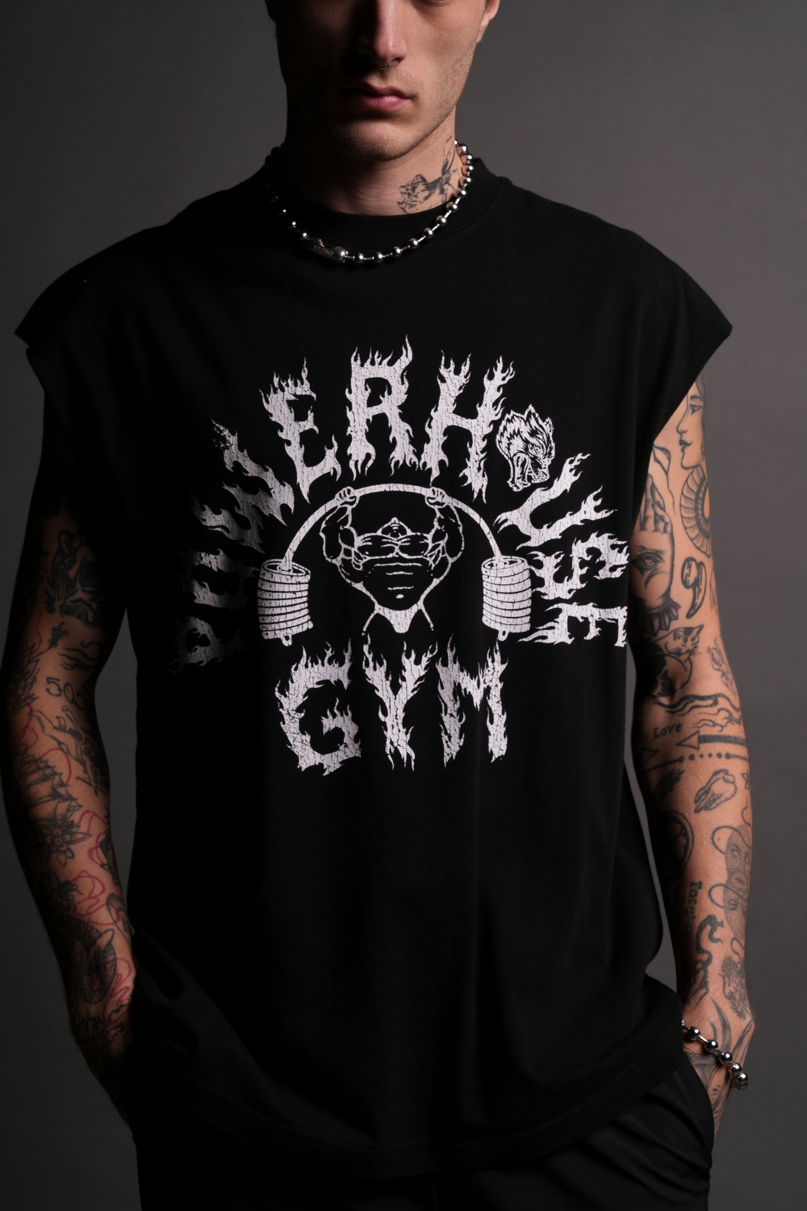 Iron Flame "Premium" Muscle Tee in Black