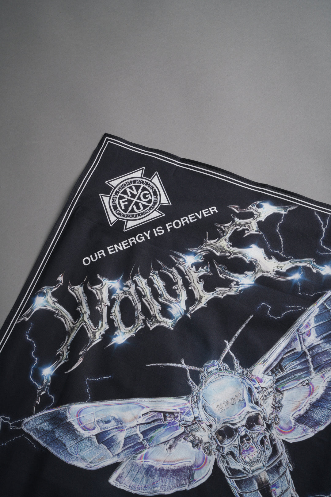Iron Moth Bandana in Black