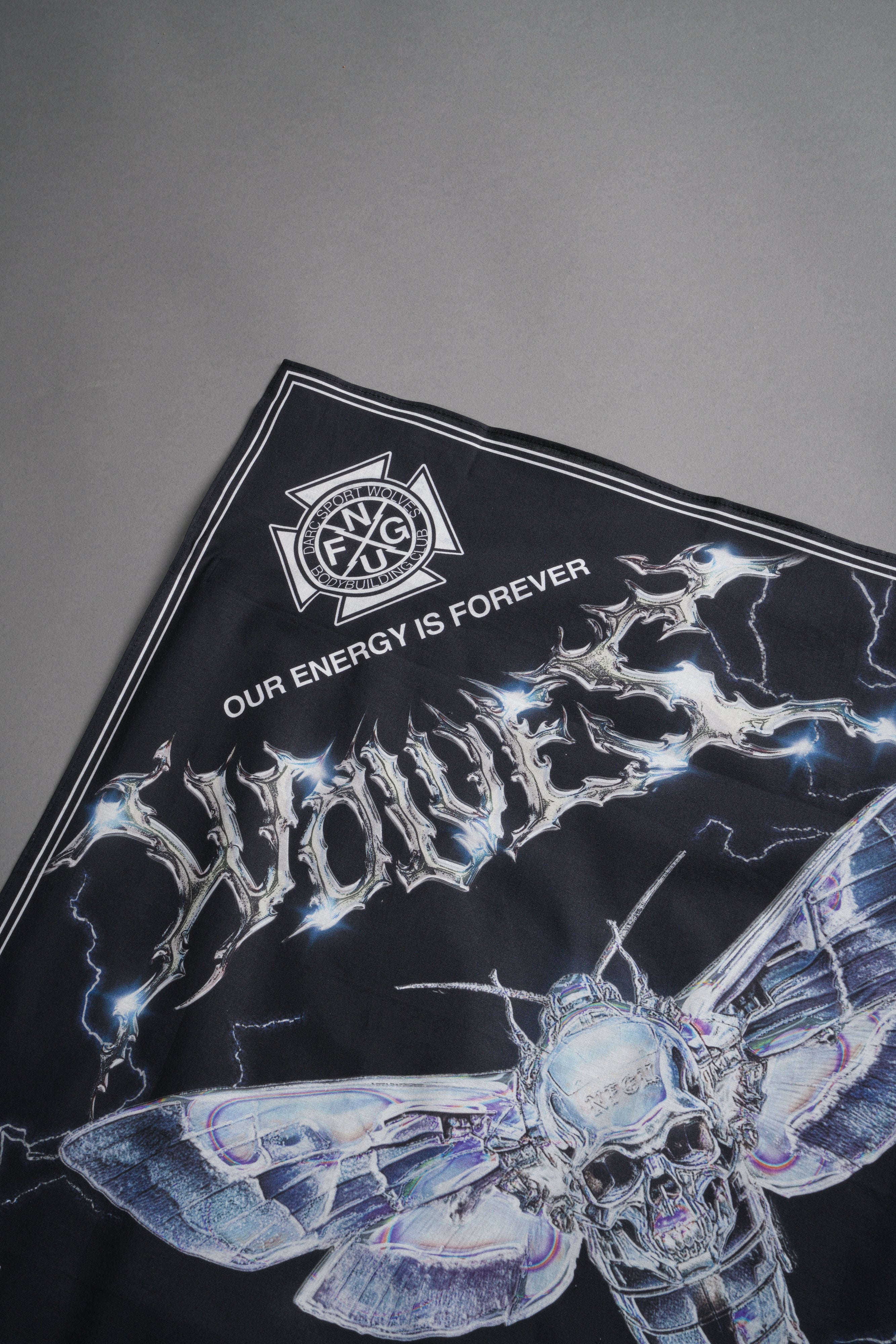 Iron Moth Bandana in Black