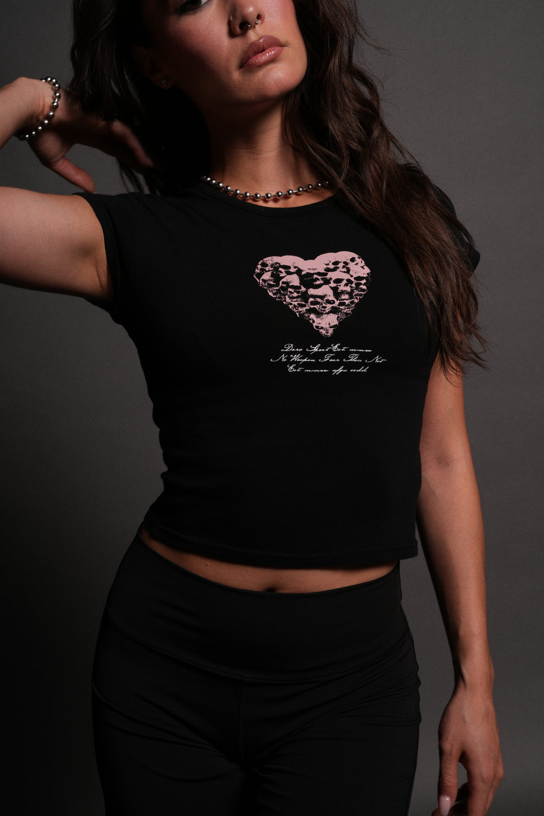 Memento Amore "Baby" Tee in Black