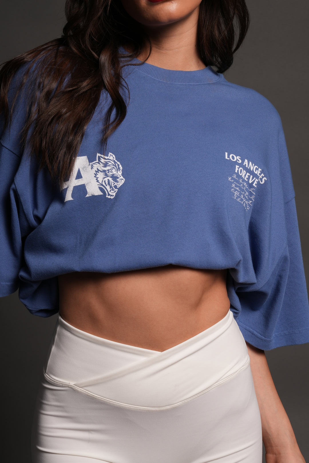 La Wolves V2 Premium Oversized Tee in La Blue
