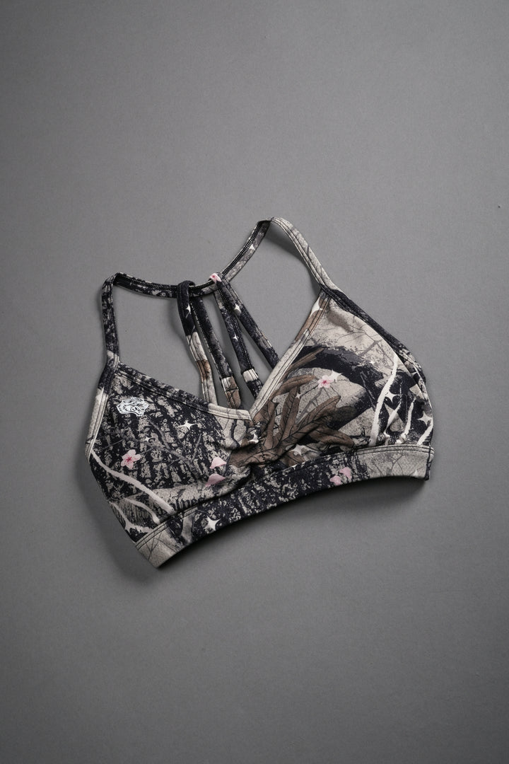 Warrior's Fire "Everson" Alexa Seamless Bra in Starry Blossom Woodland Camo