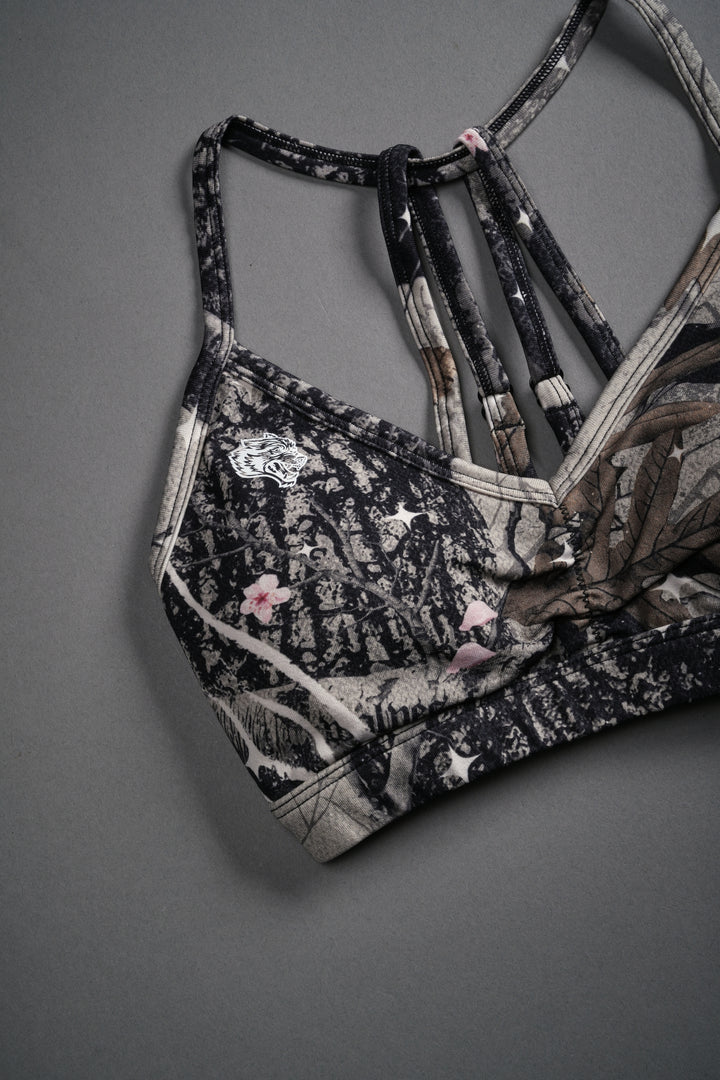 Warrior's Fire "Everson" Alexa Seamless Bra in Starry Blossom Woodland Camo
