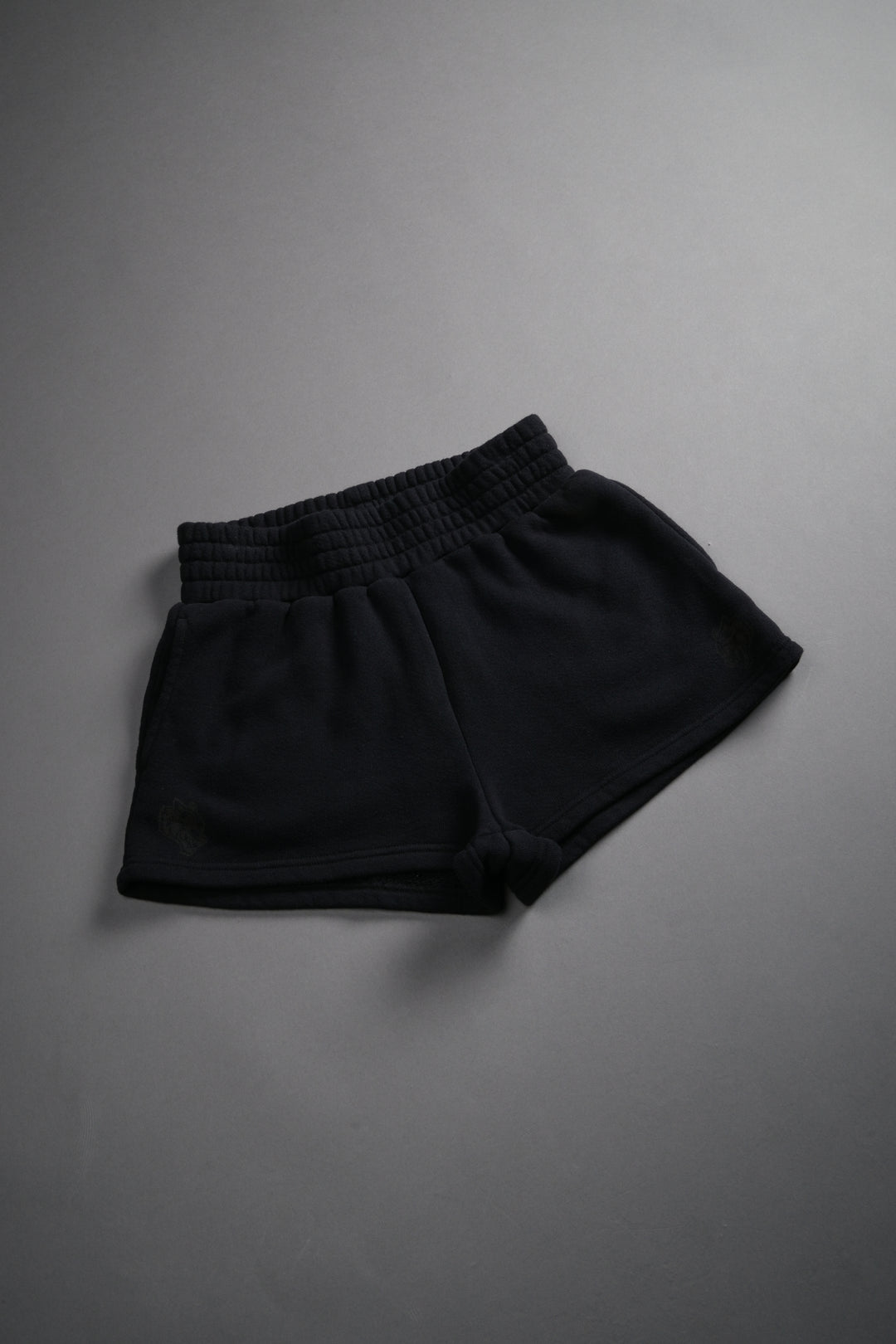 Chopper Appliqué Everson Sweat Shorts in Black