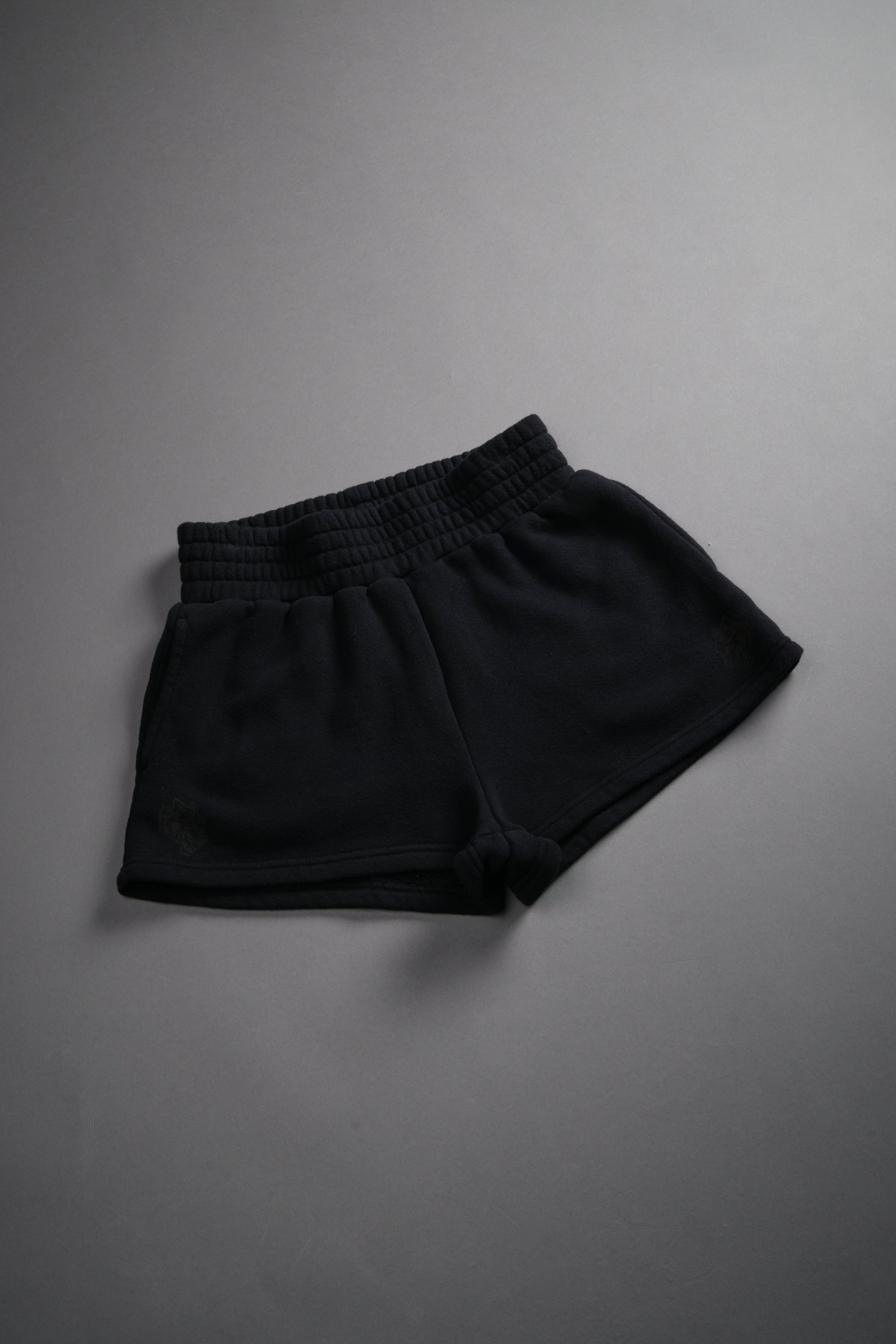 Chopper Appliqué Everson Sweat Shorts in Black