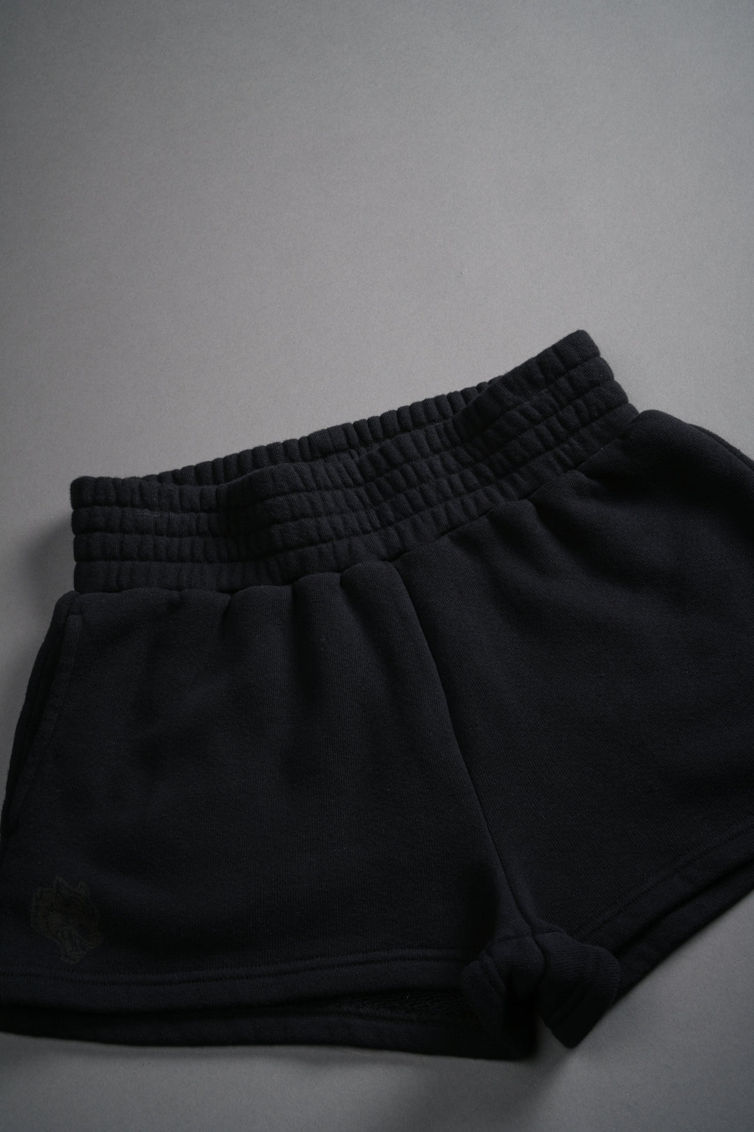 Chopper Appliqué Everson Sweat Shorts in Black