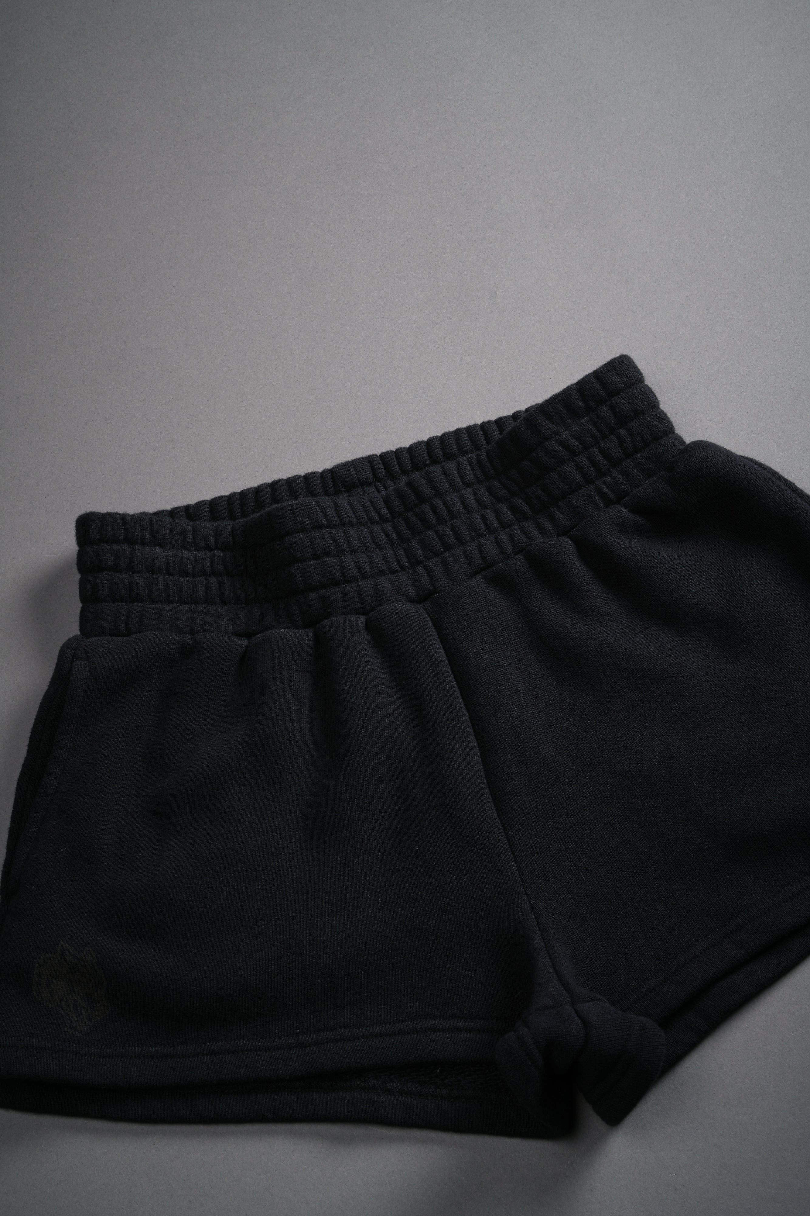 Chopper Appliqué Everson Sweat Shorts in Black