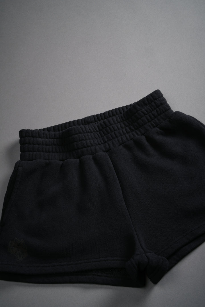 Chopper Appliqué Everson Sweat Shorts in Black
