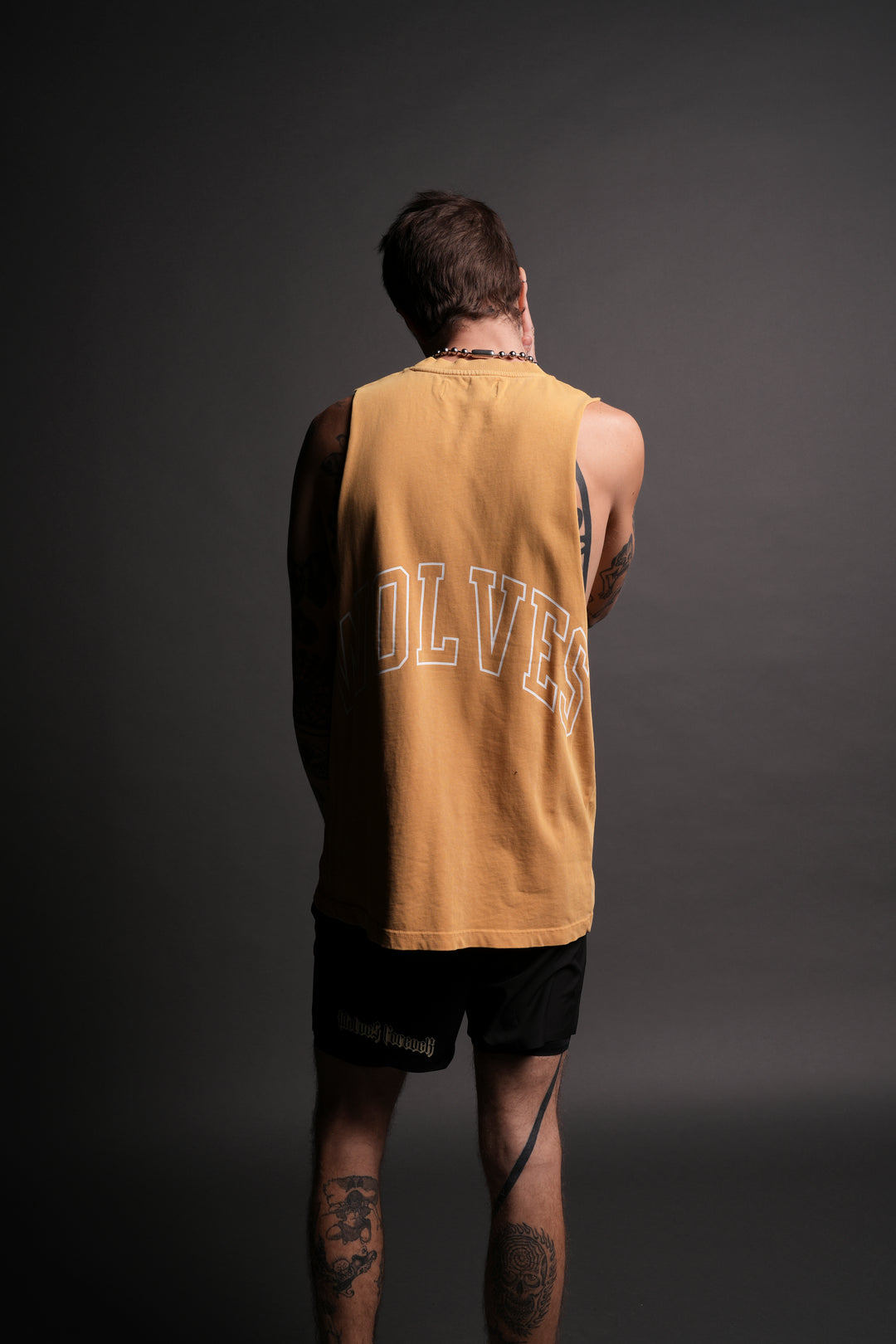 Wolves House "Tommy" Muscle Tee in Golden Yellow