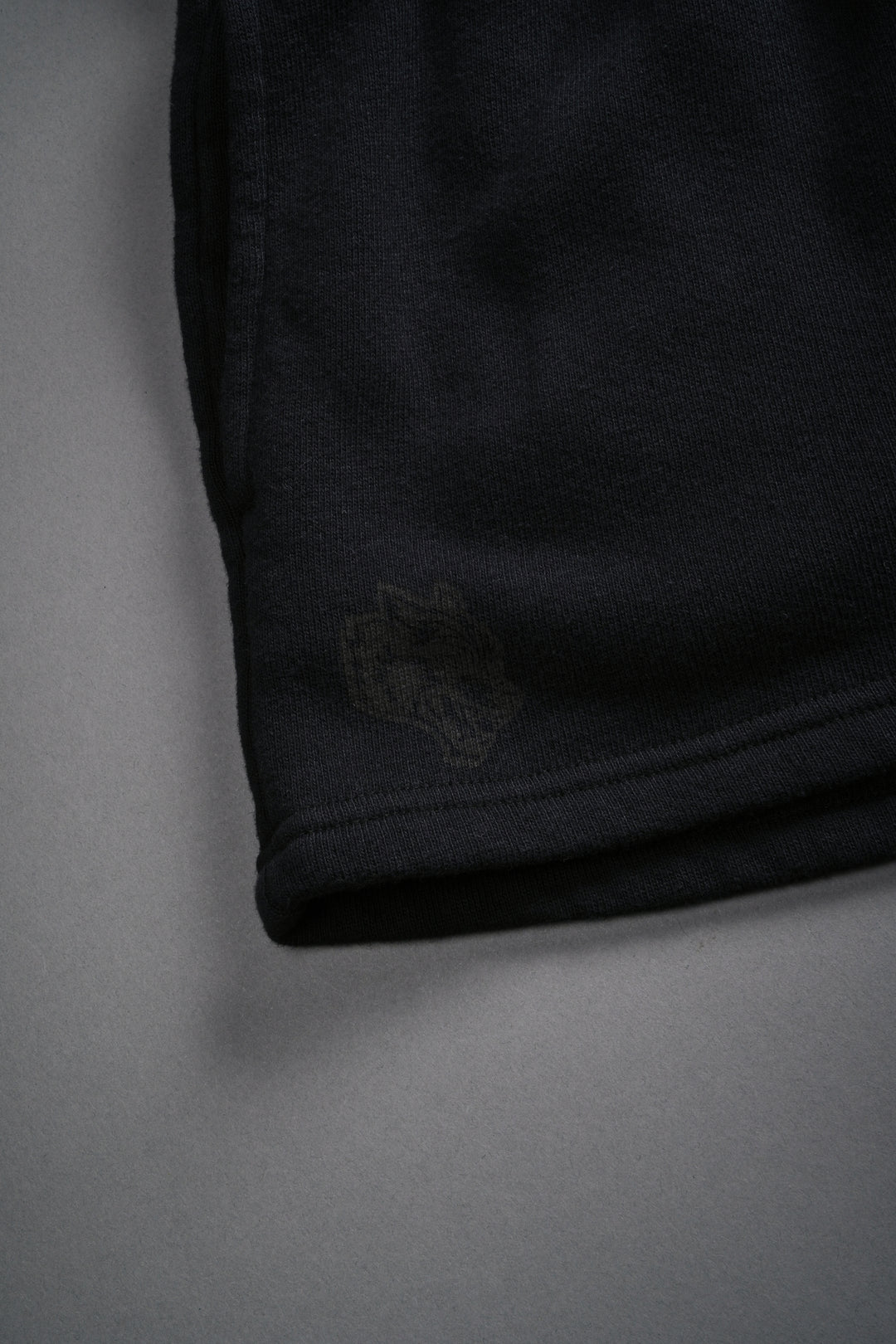 Chopper Appliqué Everson Sweat Shorts in Black