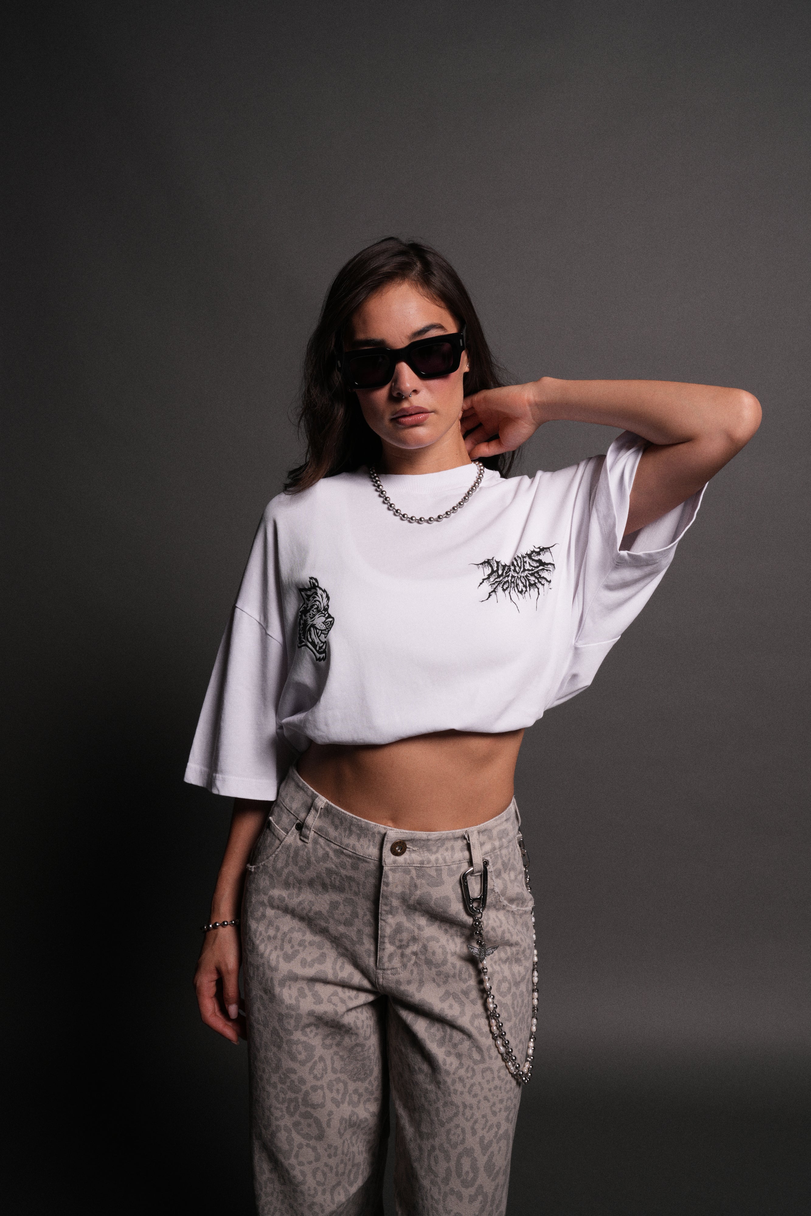 Up Above "Premium" Oversized Tee in White