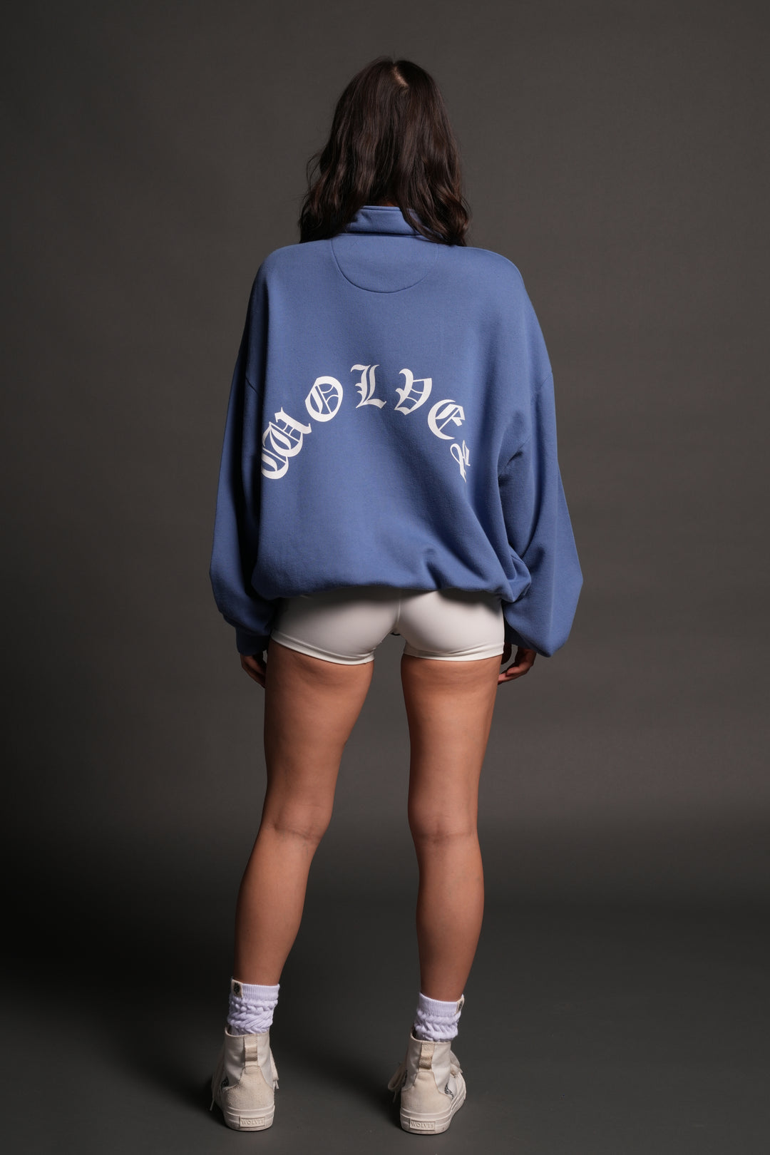 La Wolves V2 Duke 1/4 Zip Mock Neck in La Blue
