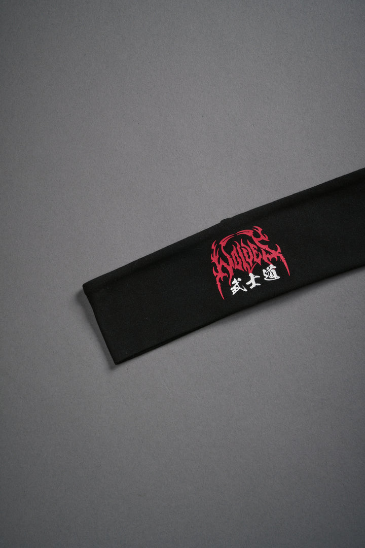 Hesh Kanji Wide Headband in Black