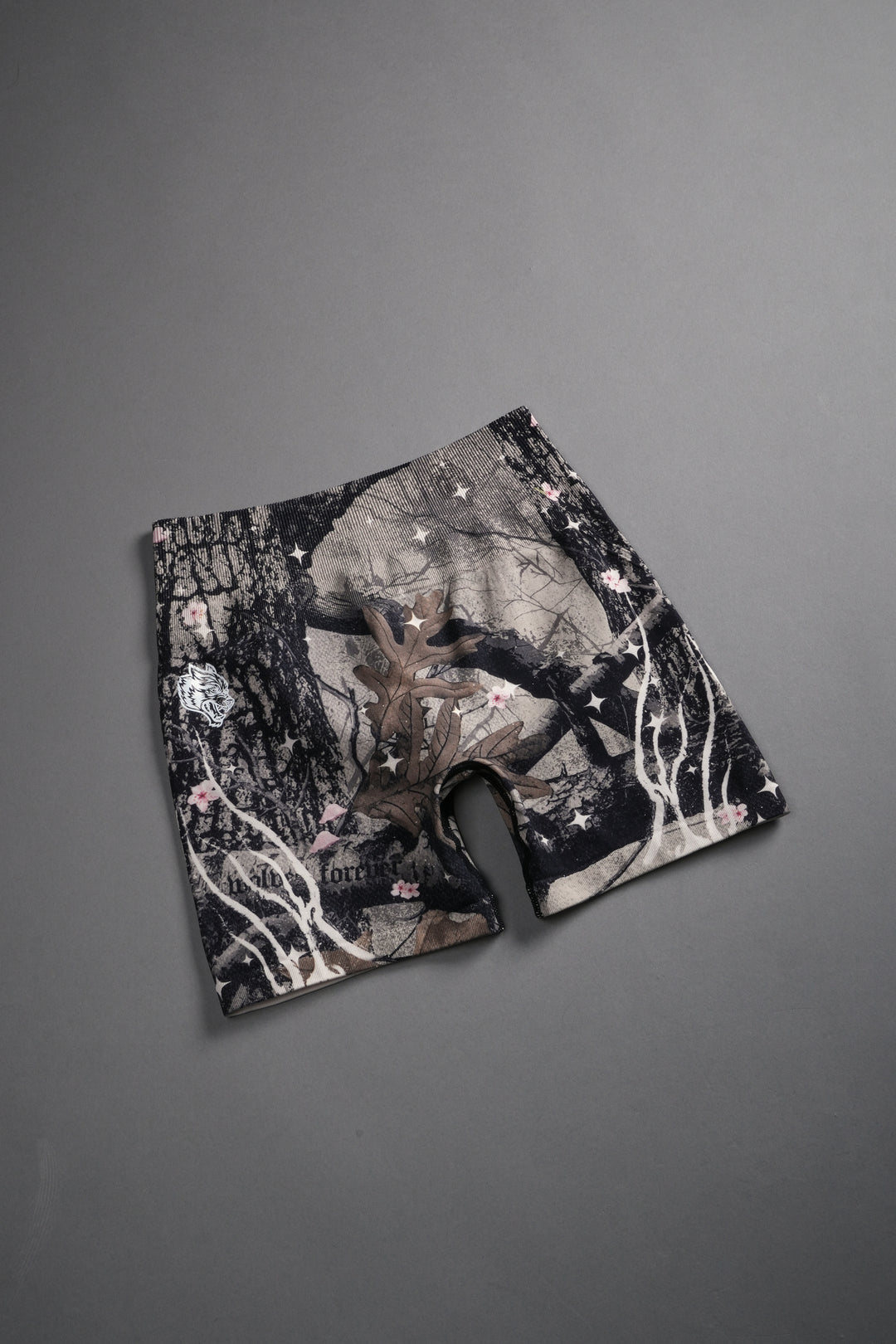 Warrior's Fire Everson Seamless "Huxley" Shorts in Starry Blossom Woodland Camo