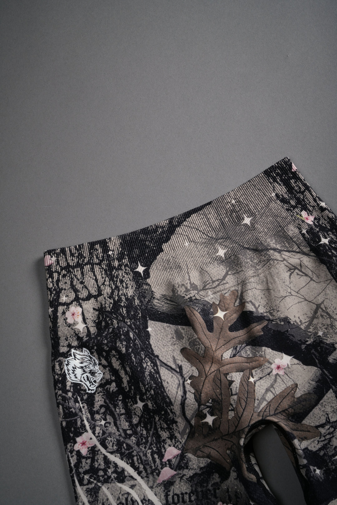 Warrior's Fire Everson Seamless "Huxley" Shorts in Starry Blossom Woodland Camo