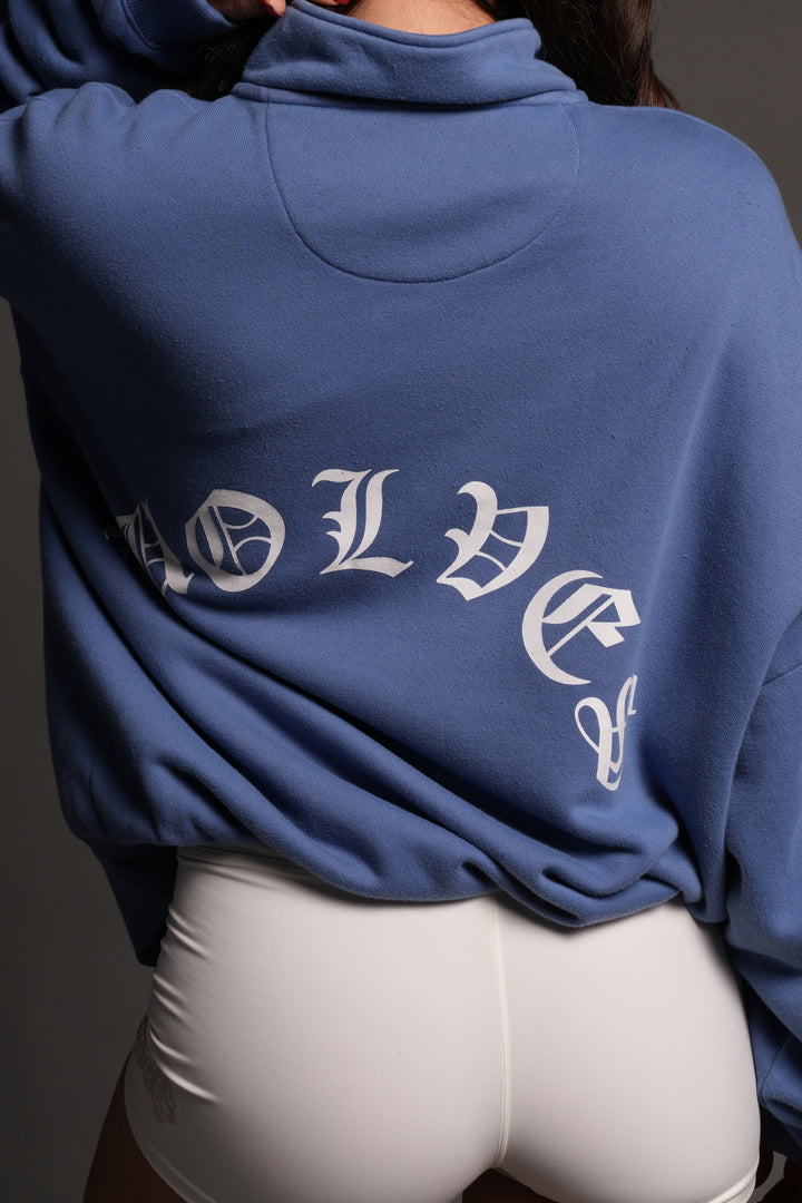 La Wolves V2 Duke 1/4 Zip Mock Neck in La Blue