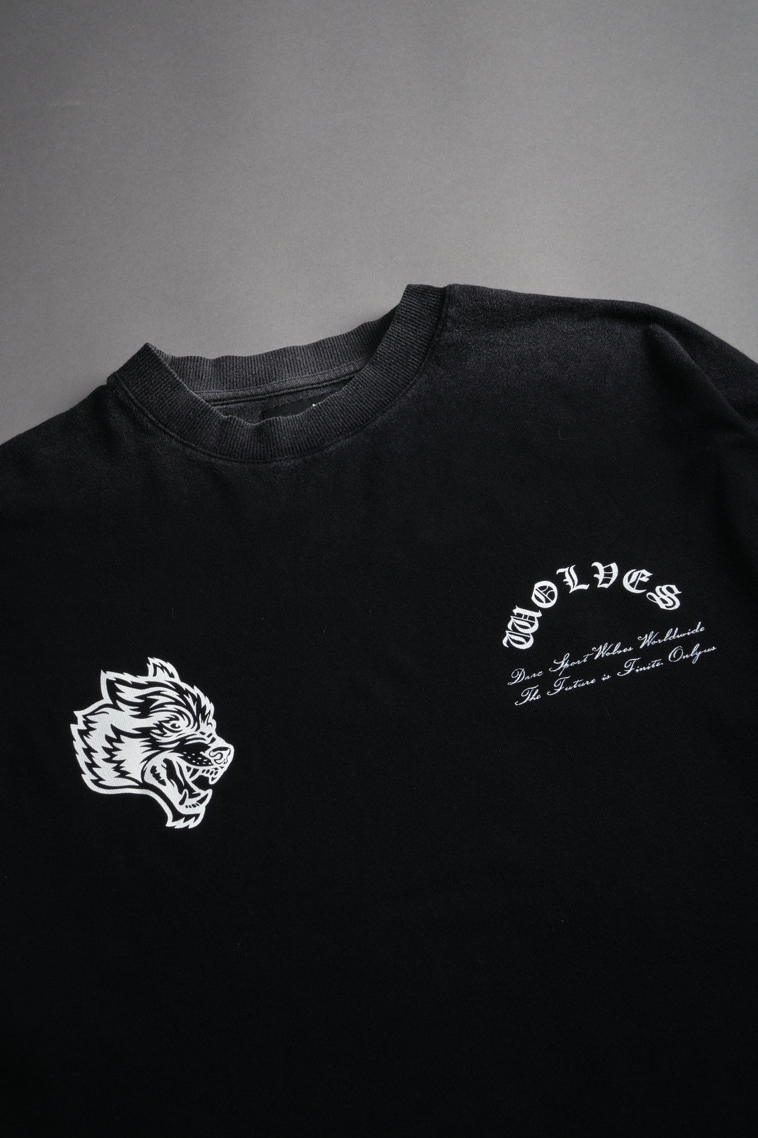 Timeless Premium Raw Hem "Box Cut" Unisex Tee in Black