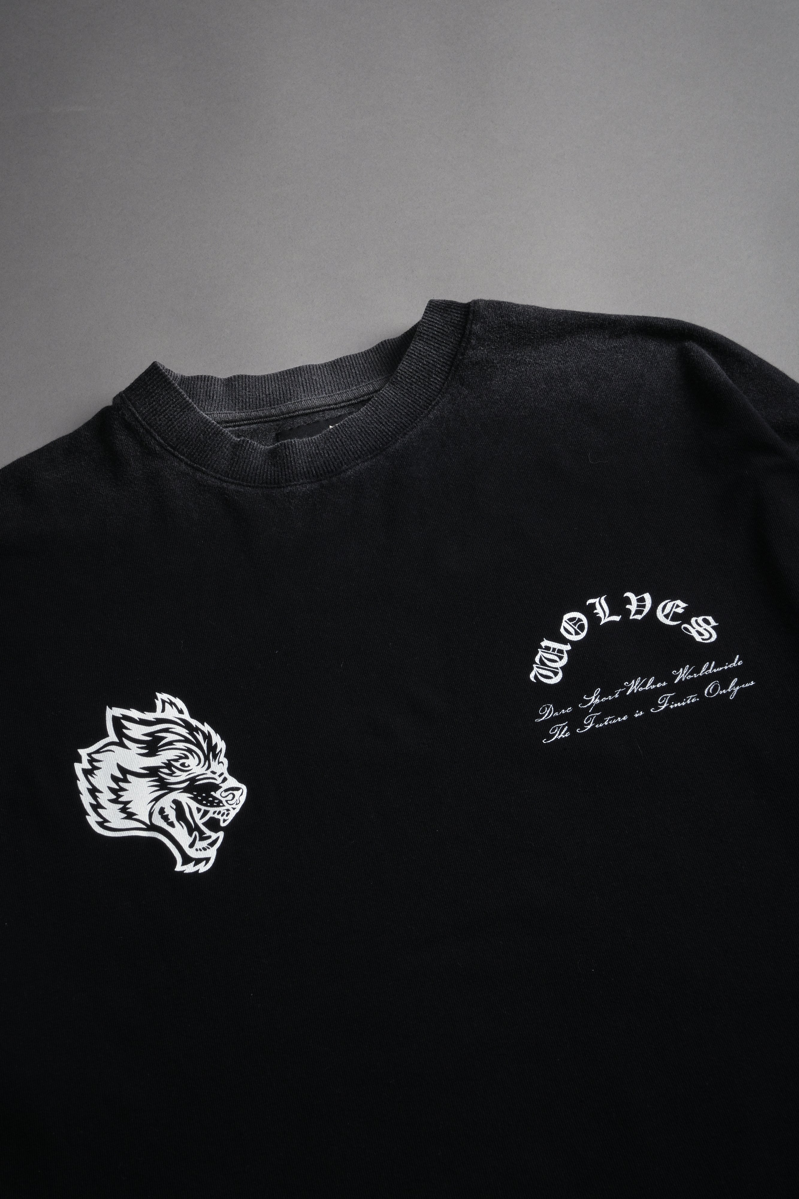 Timeless Premium Raw Hem "Box Cut" Unisex Tee in Black