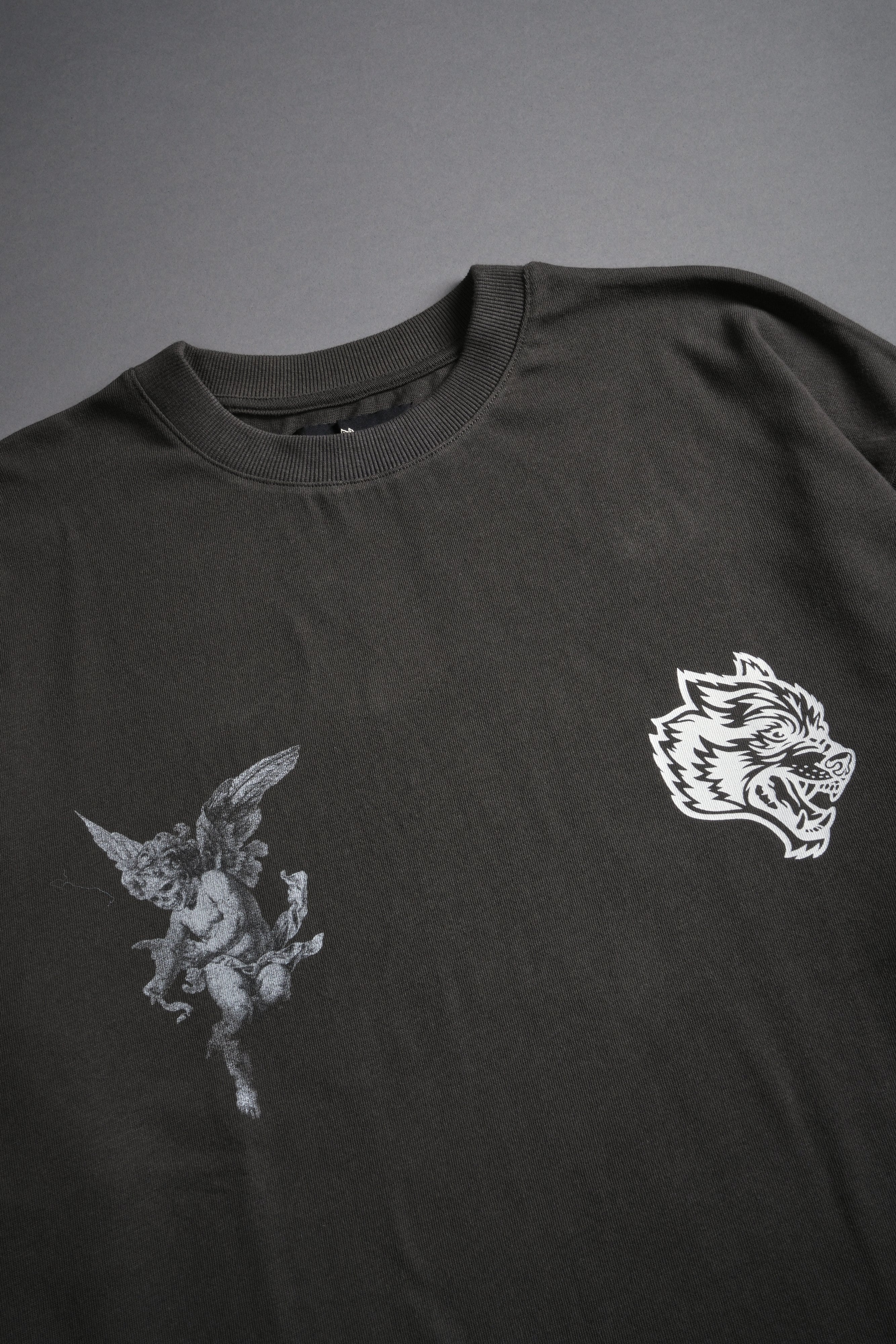Darc Angel "Premium" Oversized Tee in Wolf Gray