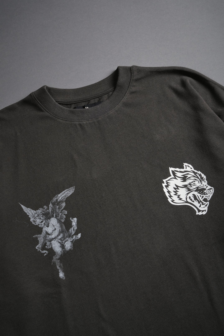 Darc Angel "Premium" Oversized Tee in Wolf Gray