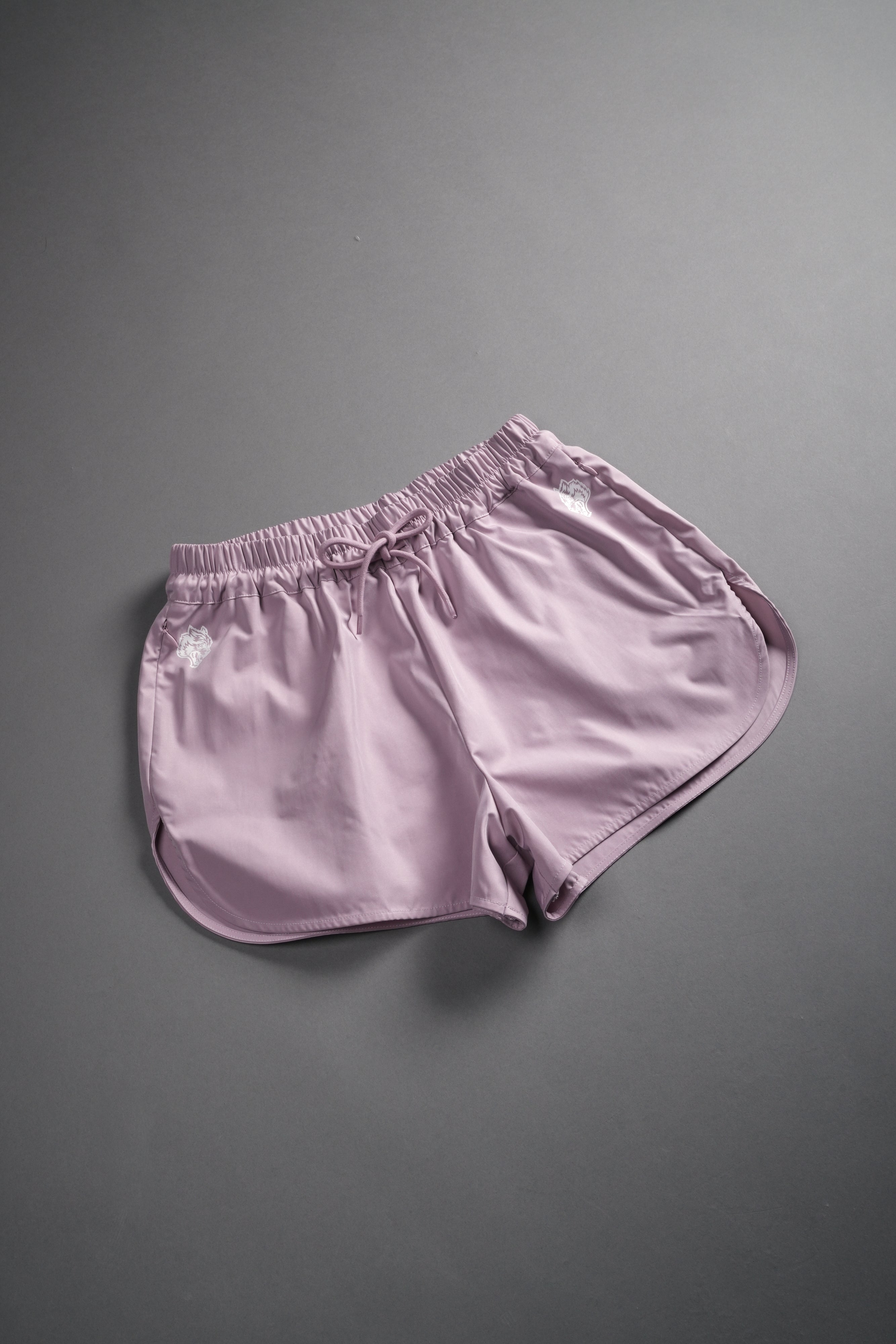 Dual Wolf Nadia Track Shorts in Purple Smoke