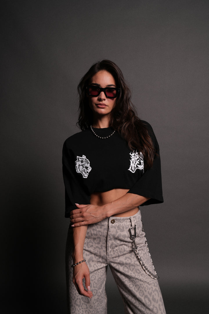 Darc Flight "Side By Side" Series Premium Oversized Tee in Black