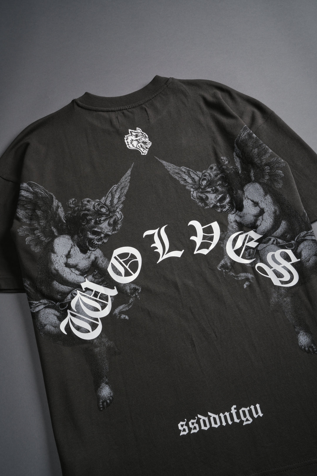 Darc Angel "Premium" Oversized Tee in Wolf Gray