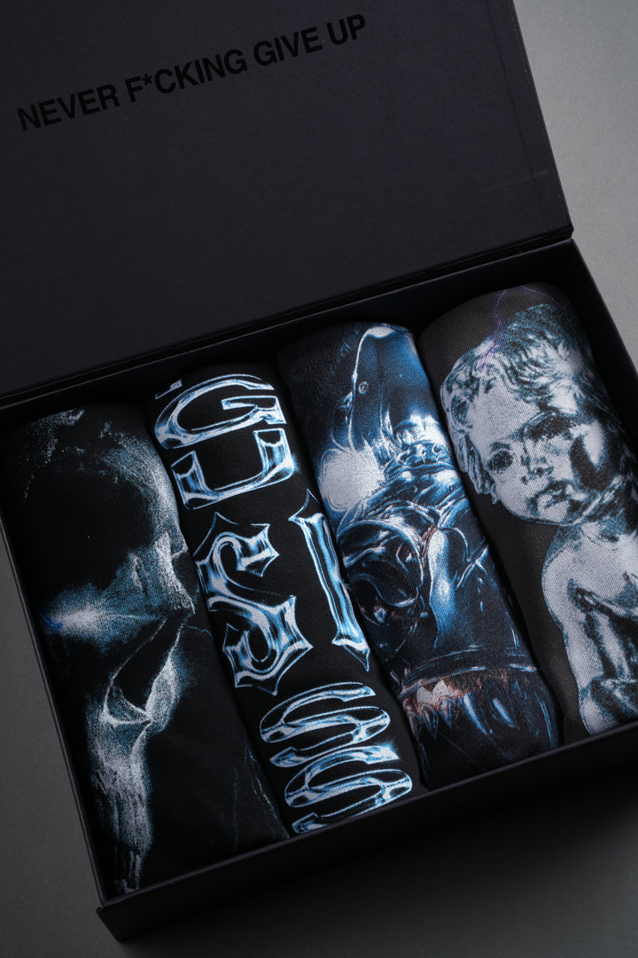 Finite Future "Side-By-Side" Tee Box Set in Black