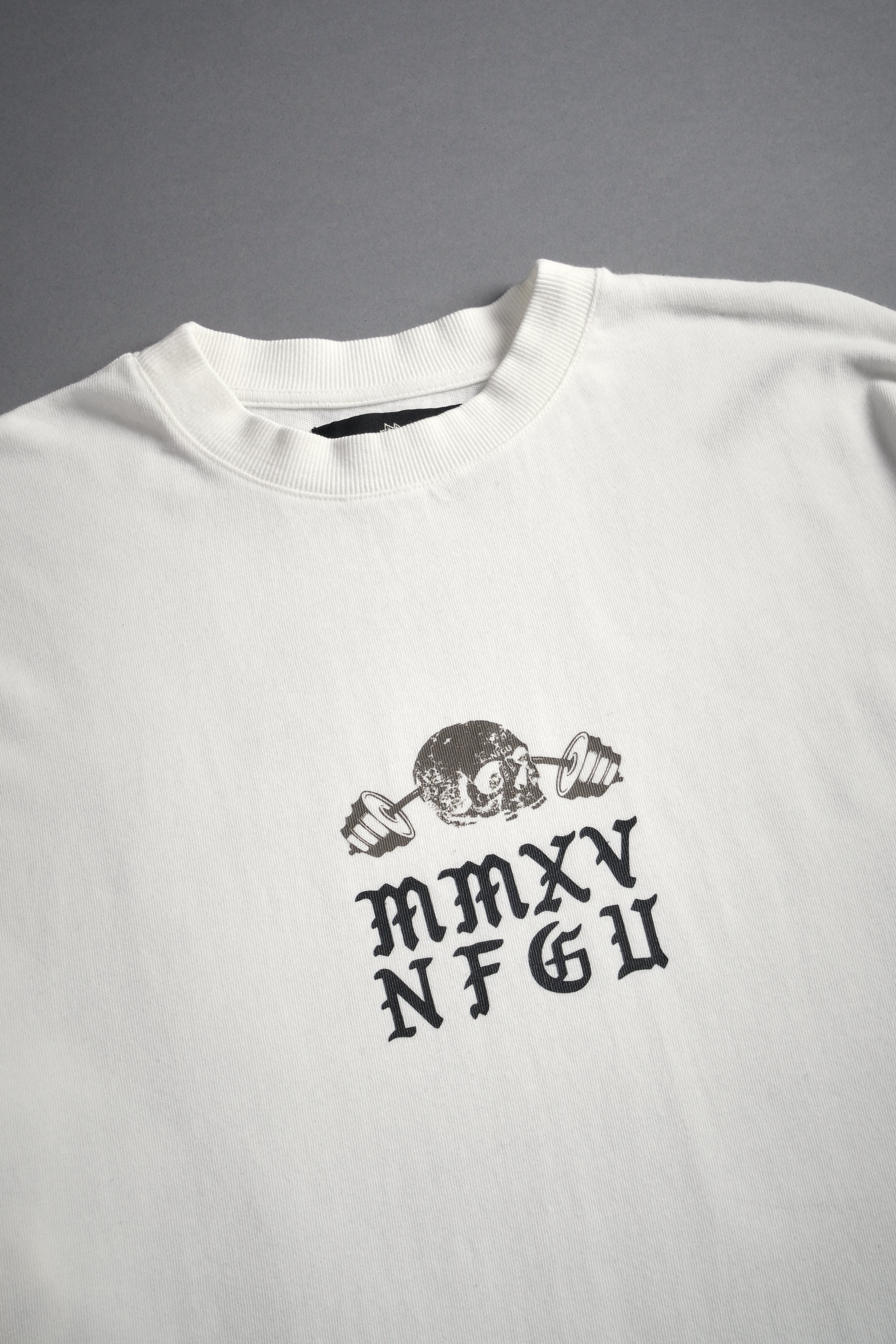 Hollow Virtue "Premium" Oversized Tee in Cream