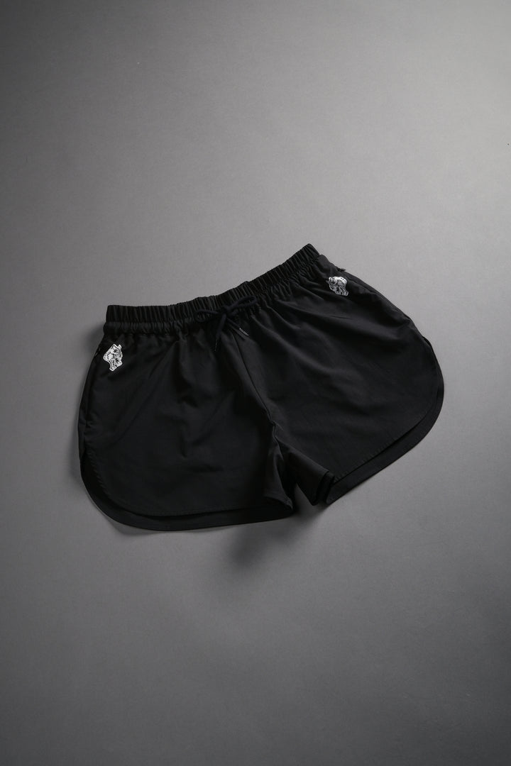 Dual Wolf Nadia Track Shorts in Black