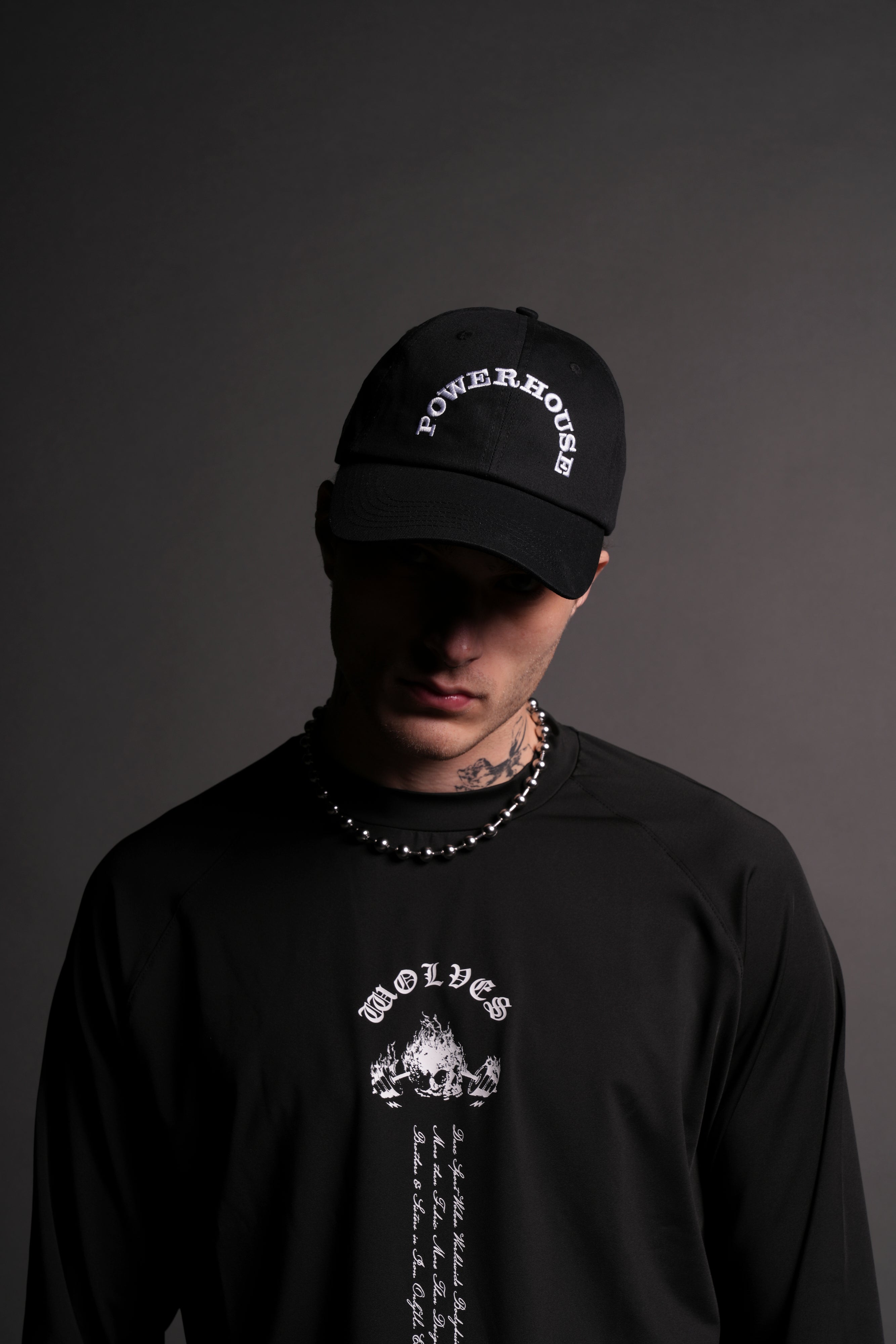 Powerhouse Dad Hat V2 in Black