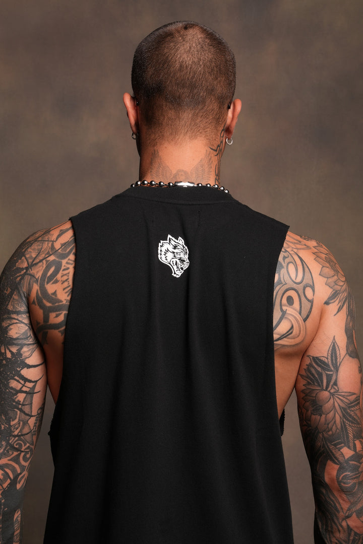 Dama De Las Rosas V2 Tommy Muscle Tee In Black