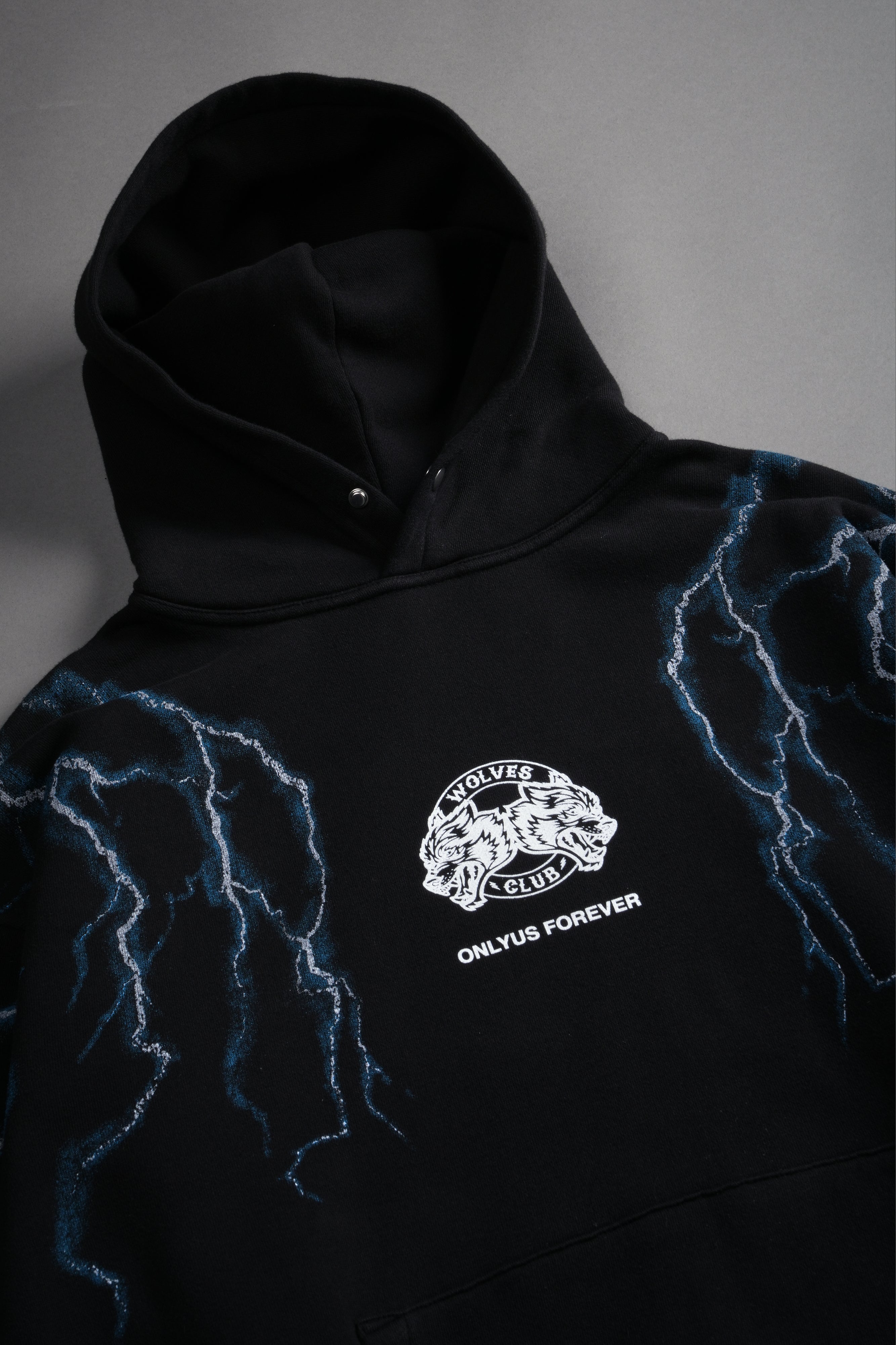Lightning Strike Unisex "Pierce" Hoodie in Black