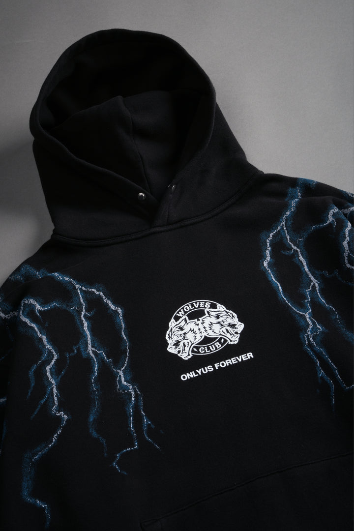 Lightning Strike Unisex "Pierce" Hoodie in Black